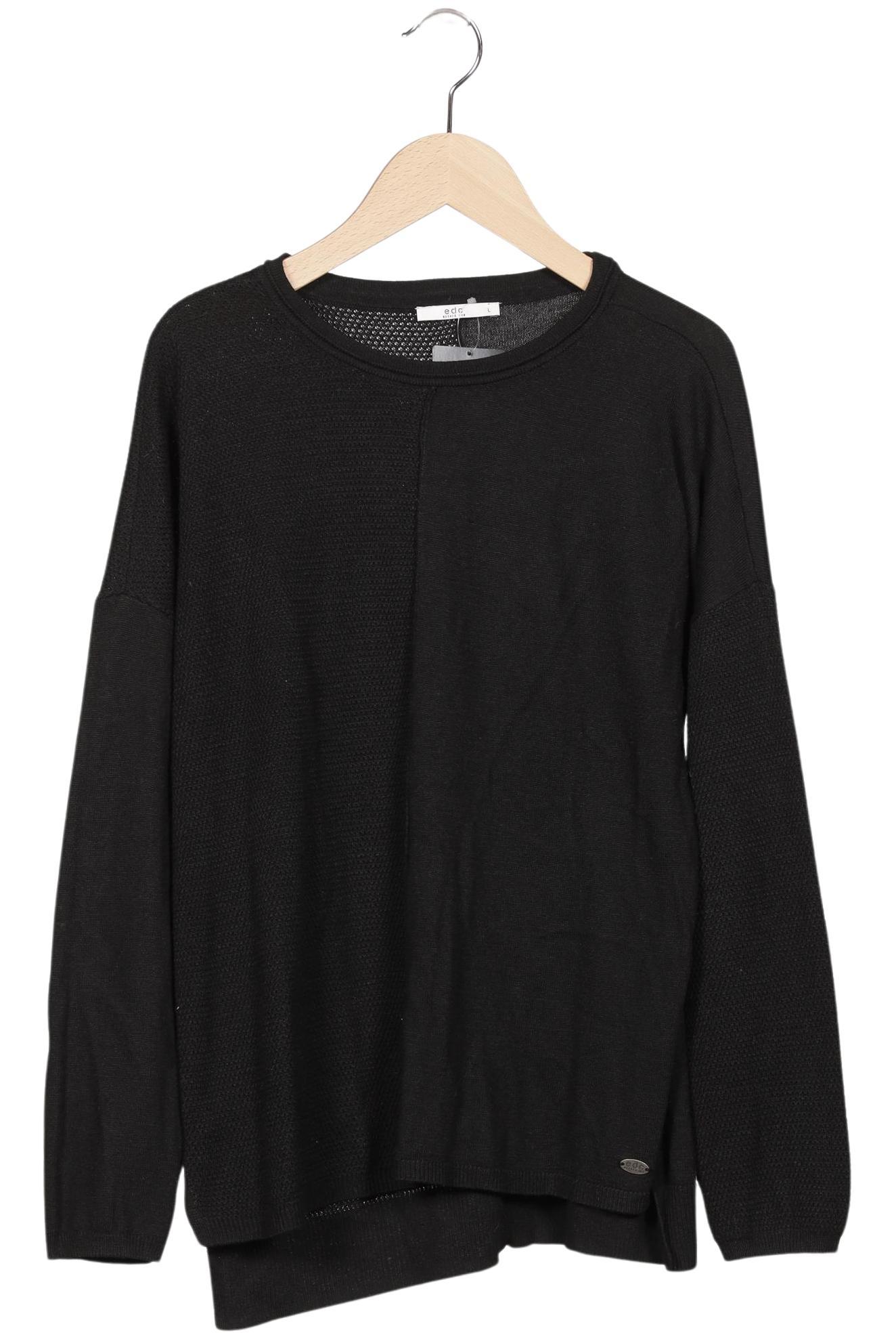 

edc by Esprit Damen Pullover, schwarz, Gr. 42