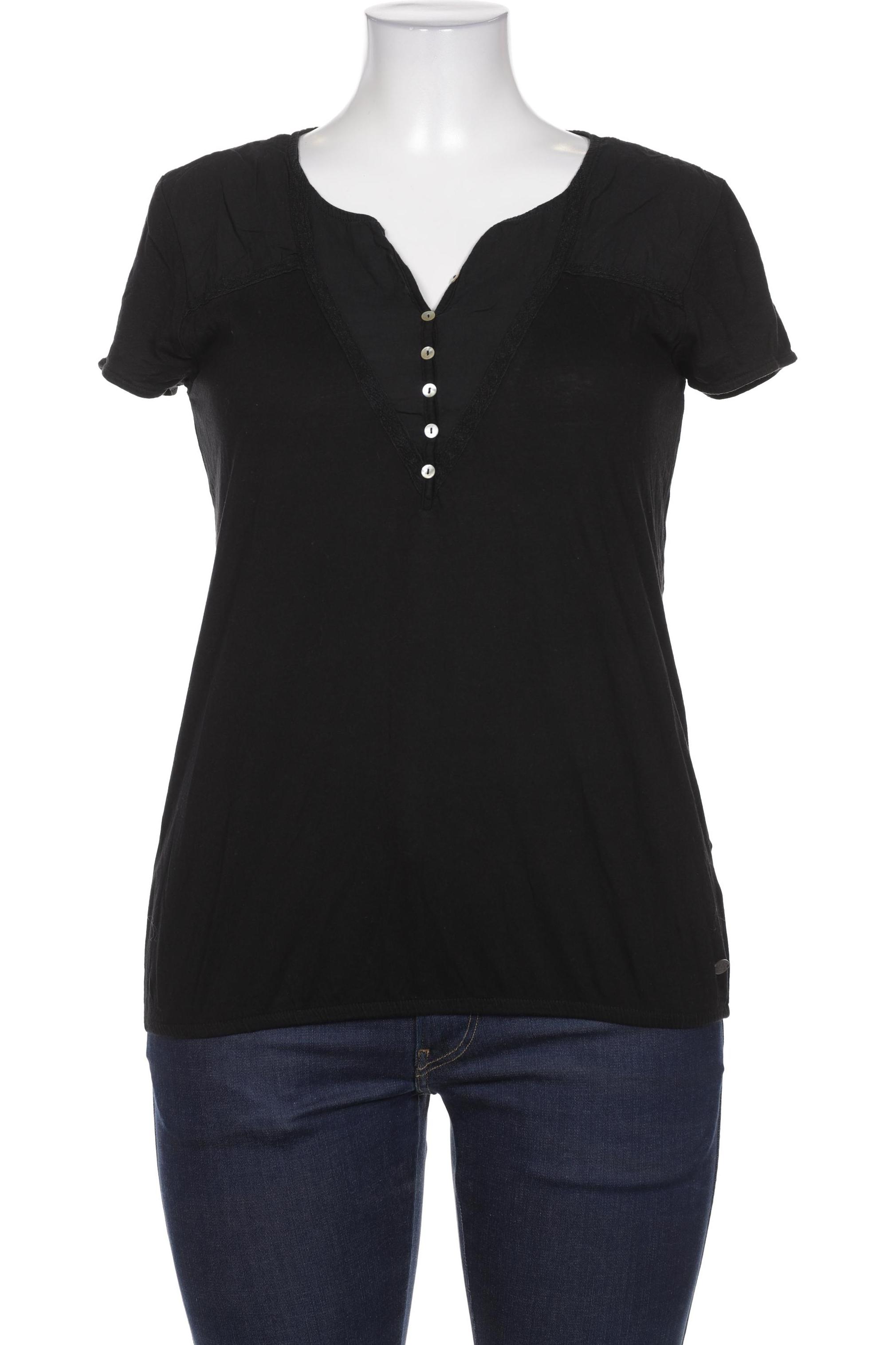 

edc by Esprit Damen Bluse, schwarz