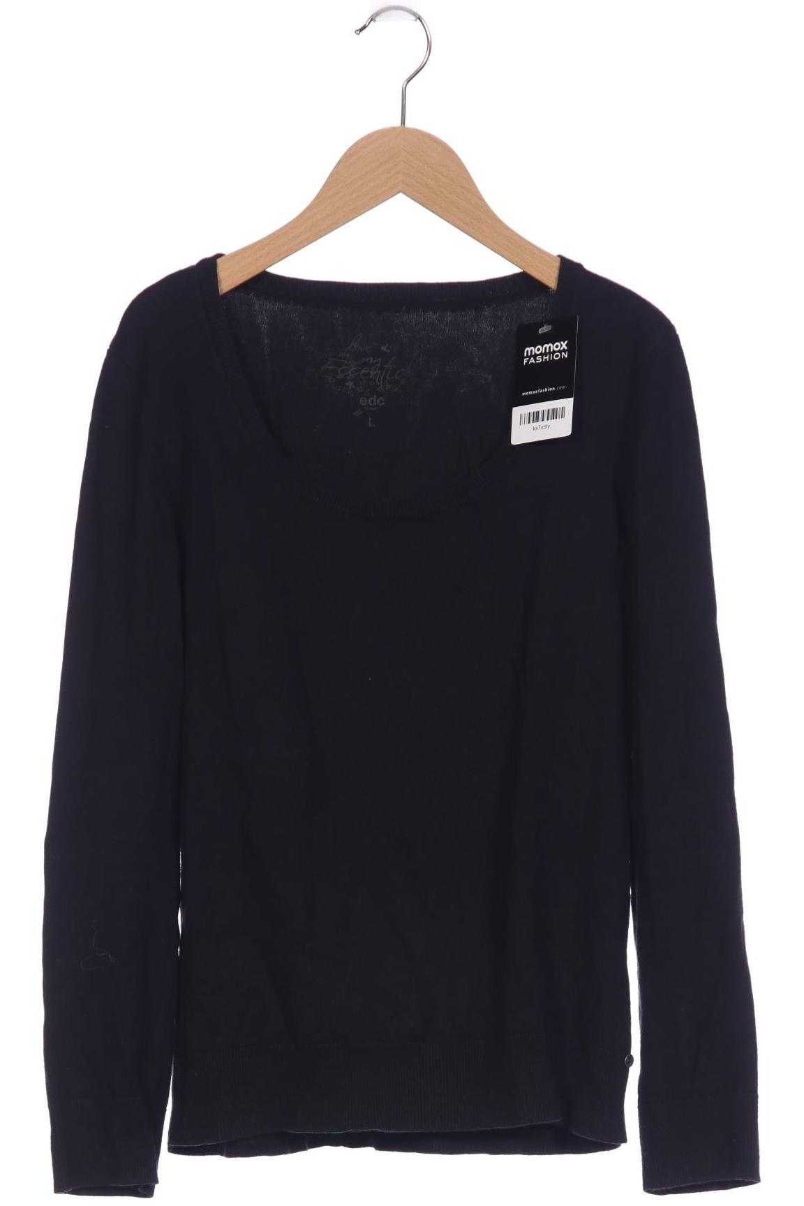 

edc by Esprit Damen Pullover, schwarz, Gr. 42