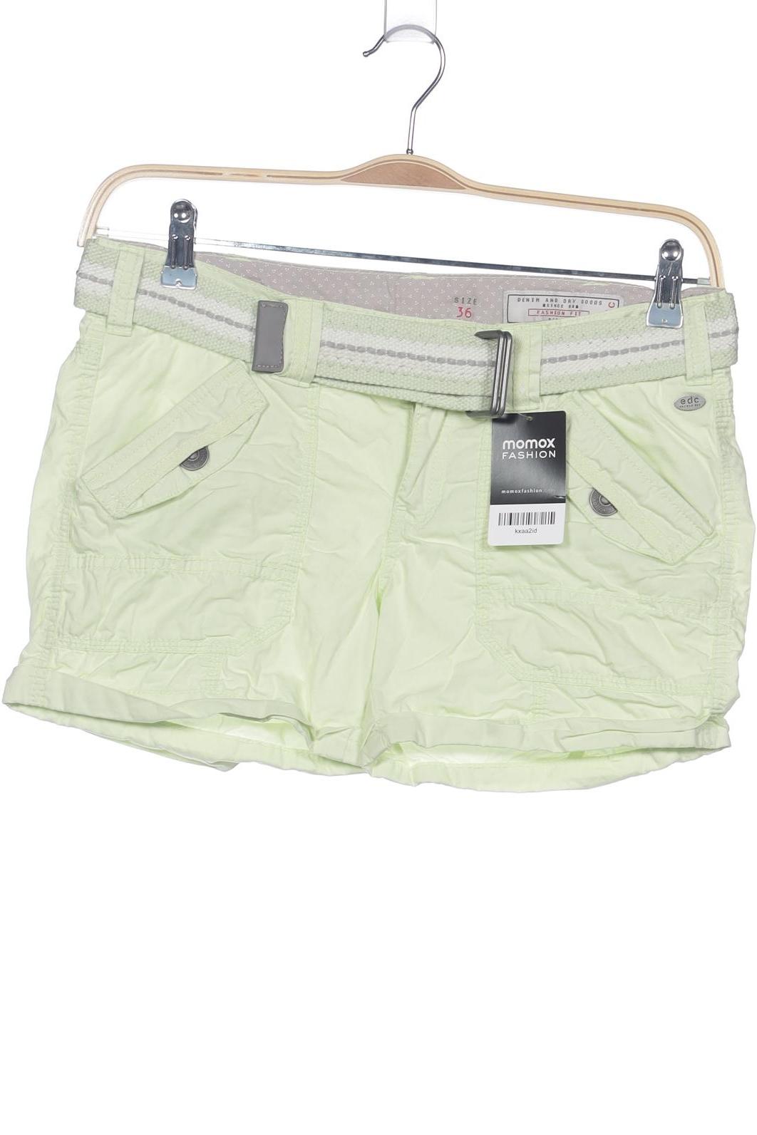 

edc by Esprit Damen Shorts, hellgrün, Gr. 36