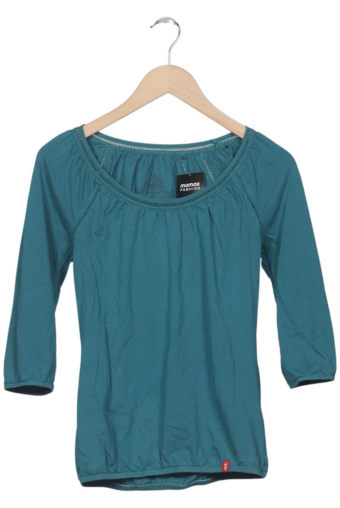 

edc by Esprit Damen Langarmshirt, türkis, Gr. 38