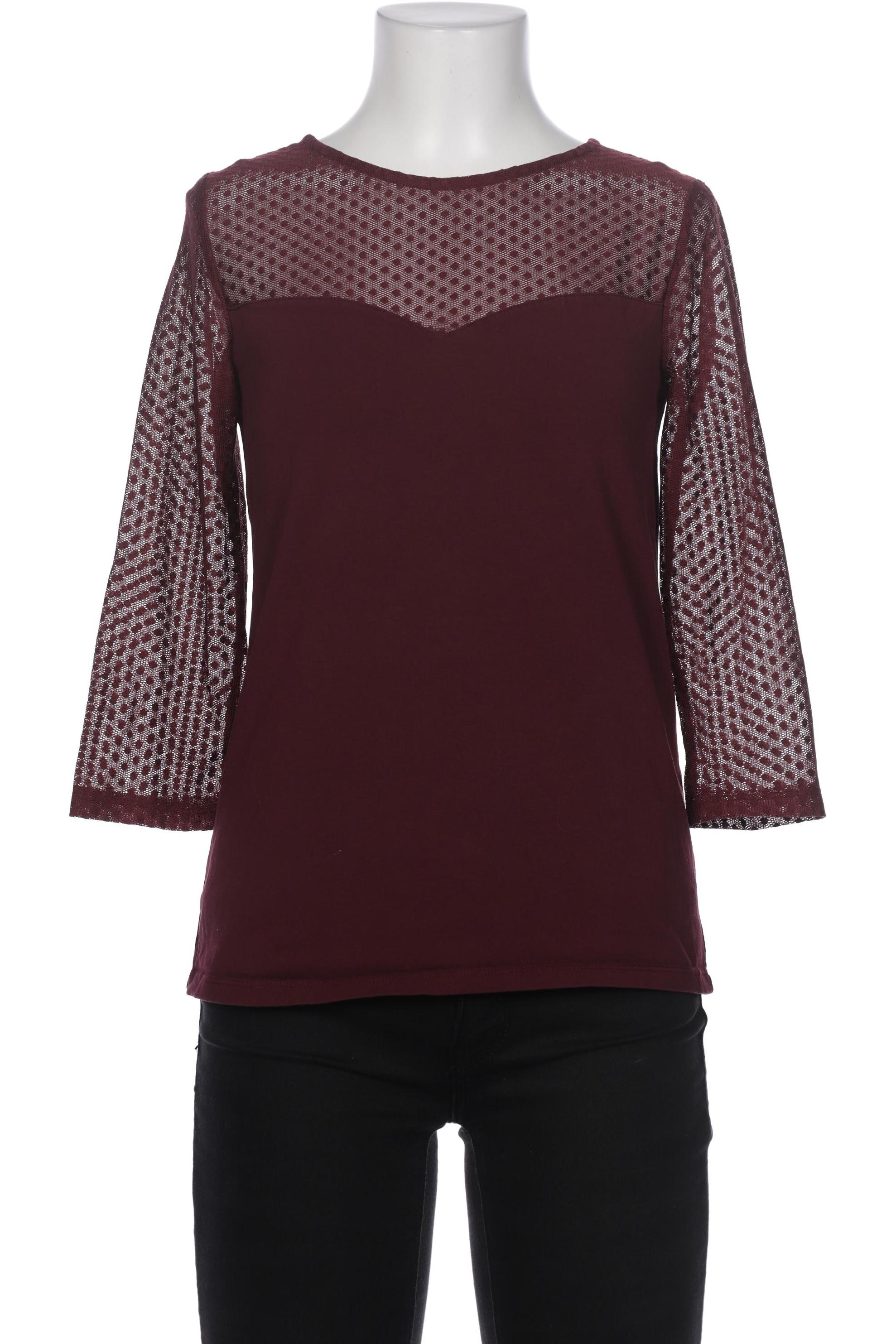 

edc by Esprit Damen Langarmshirt, bordeaux, Gr. 34