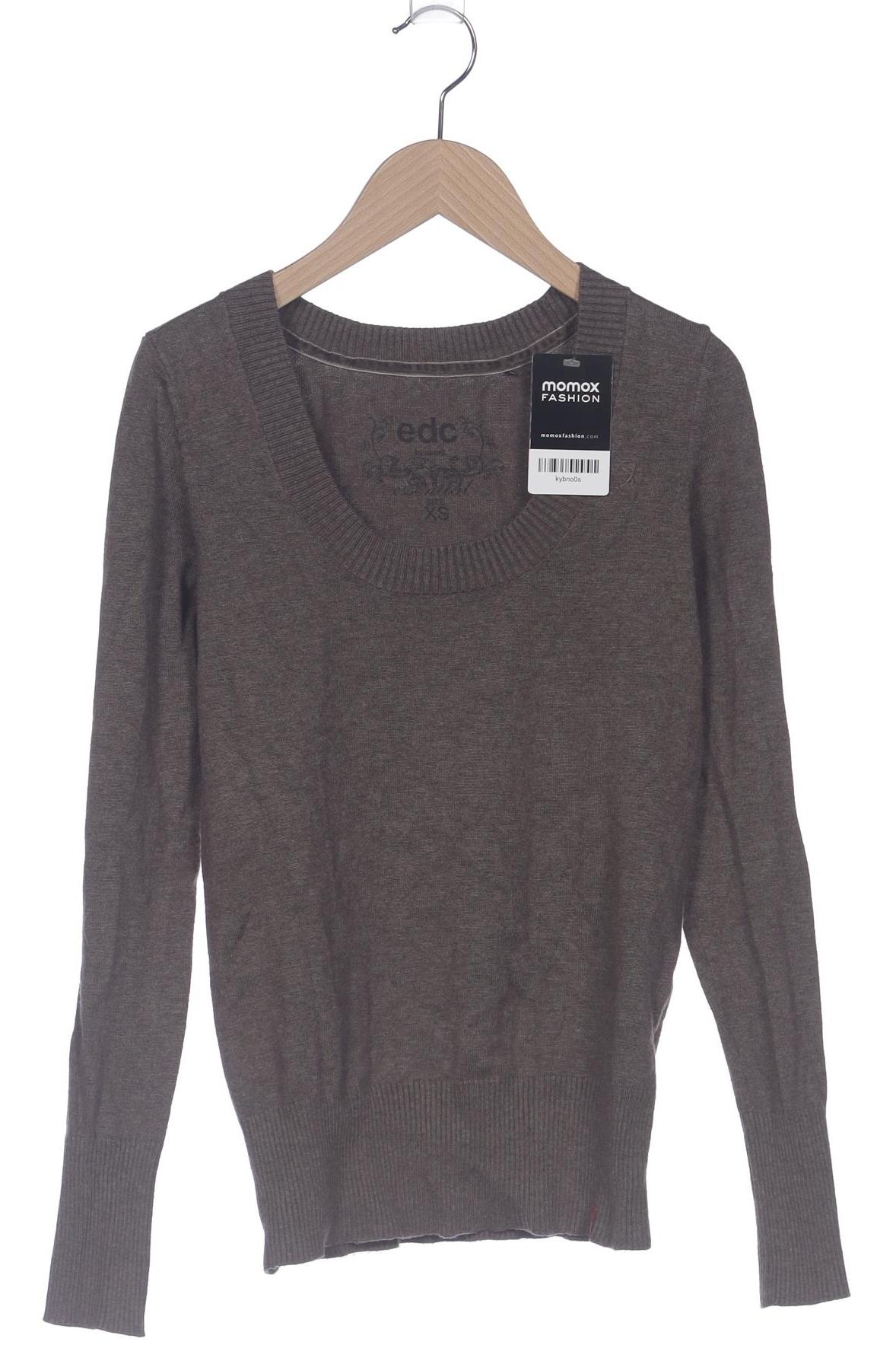 

edc by Esprit Damen Pullover, braun, Gr. 34