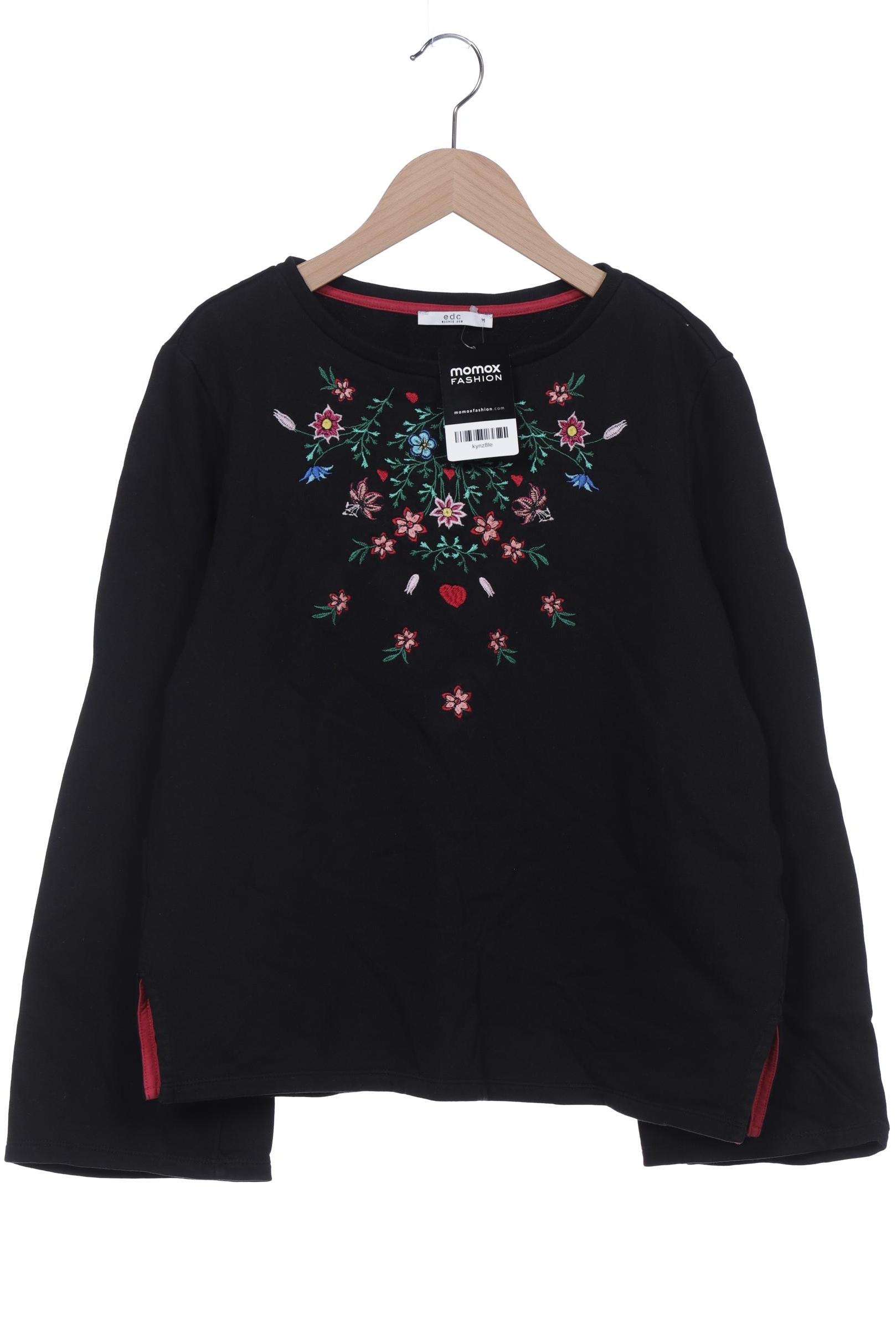 

edc by Esprit Damen Sweatshirt, schwarz, Gr. 38