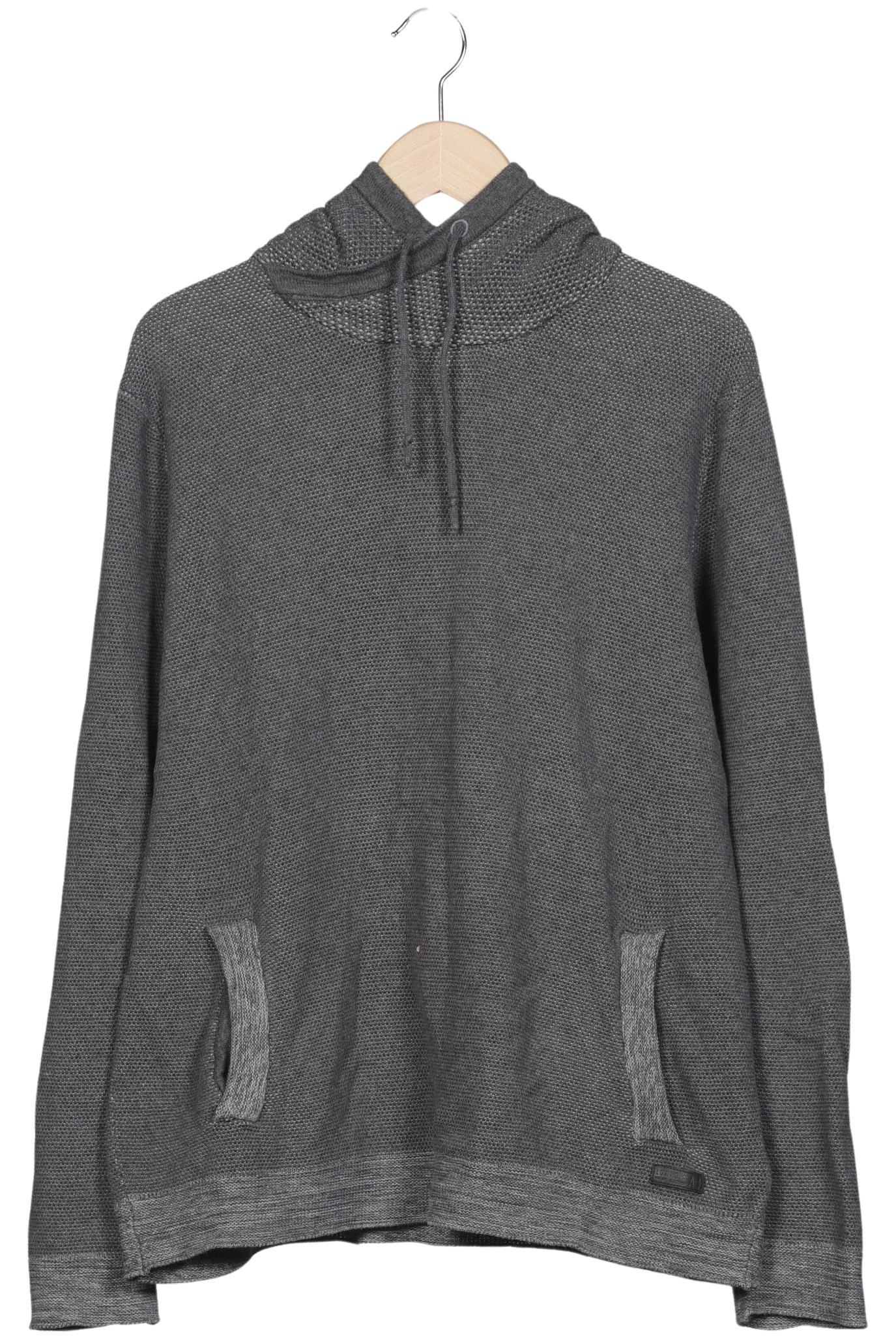 

edc by Esprit Herren Kapuzenpullover, grau, Gr. 54