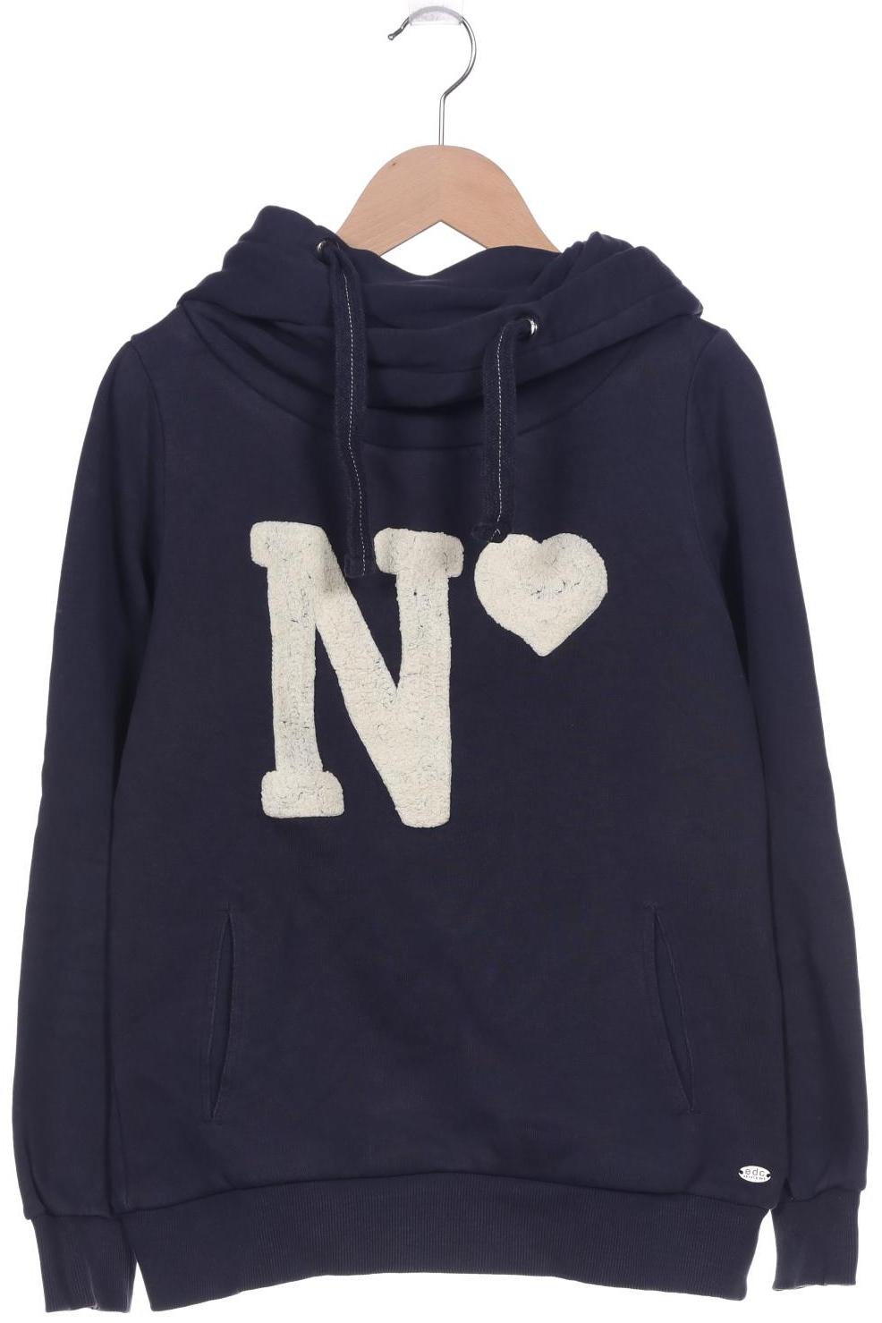 

edc by Esprit Damen Kapuzenpullover, marineblau, Gr. 34