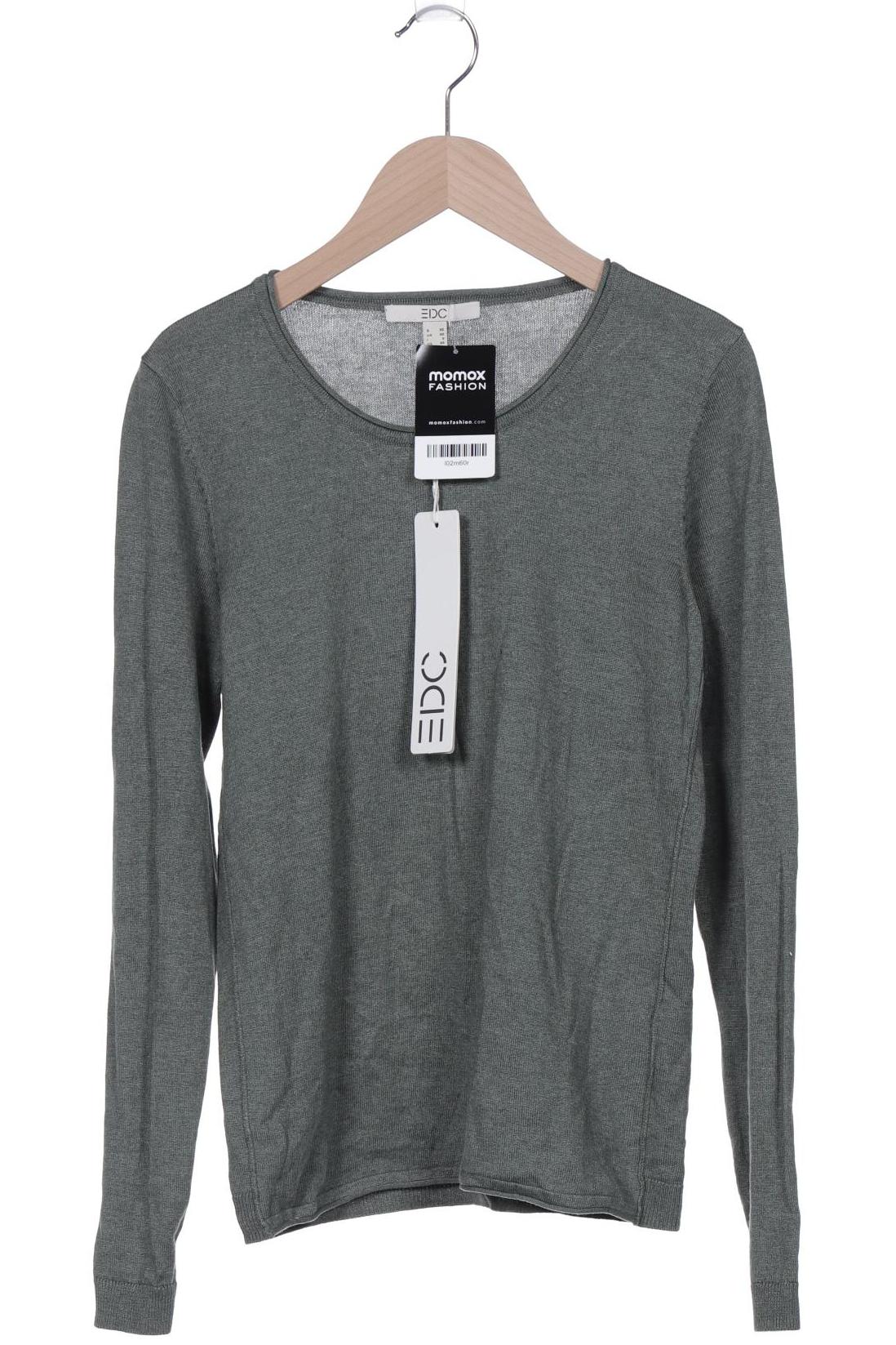 

edc by Esprit Damen Pullover, grün, Gr. 34
