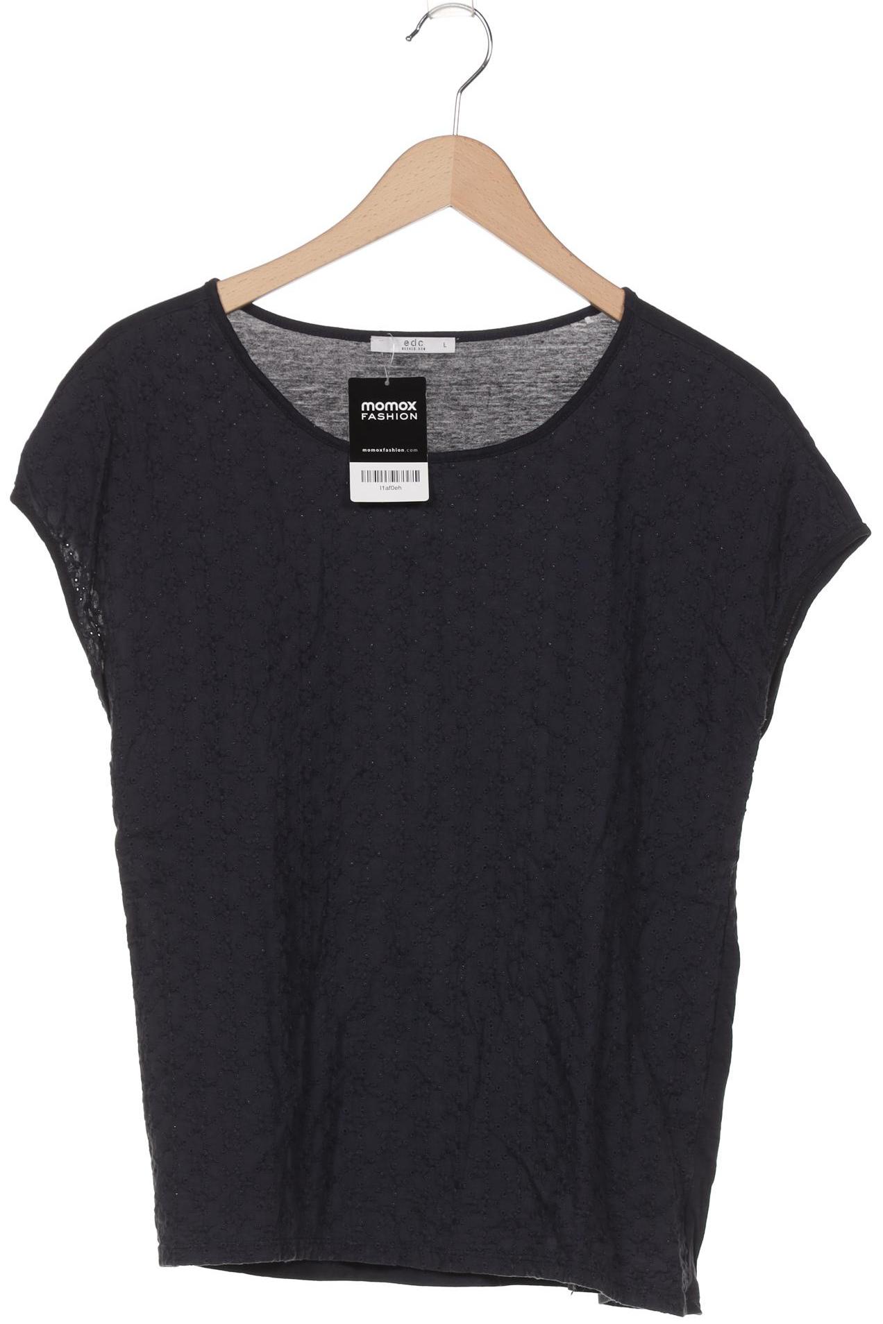 

edc by Esprit Damen T-Shirt, marineblau, Gr. 42