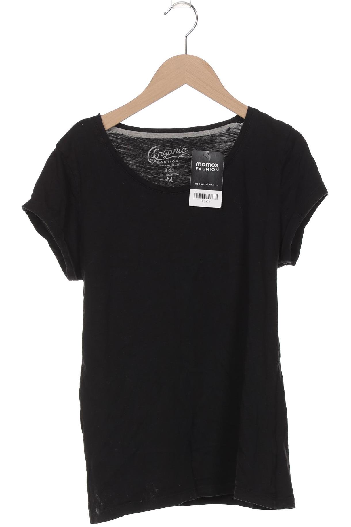 

edc by Esprit Damen T-Shirt, schwarz, Gr. 38