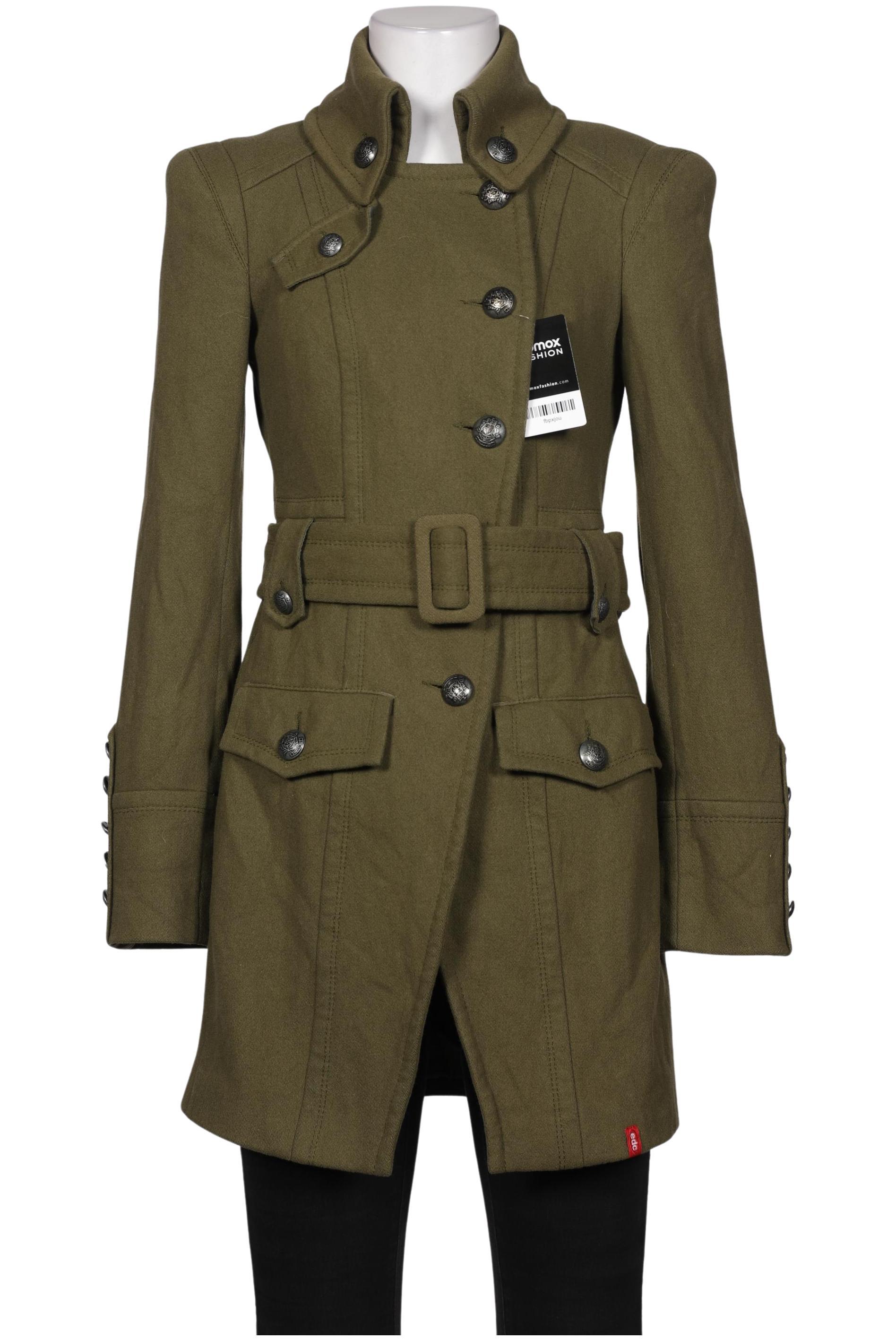 

edc by Esprit Damen Mantel, grün, Gr. 34