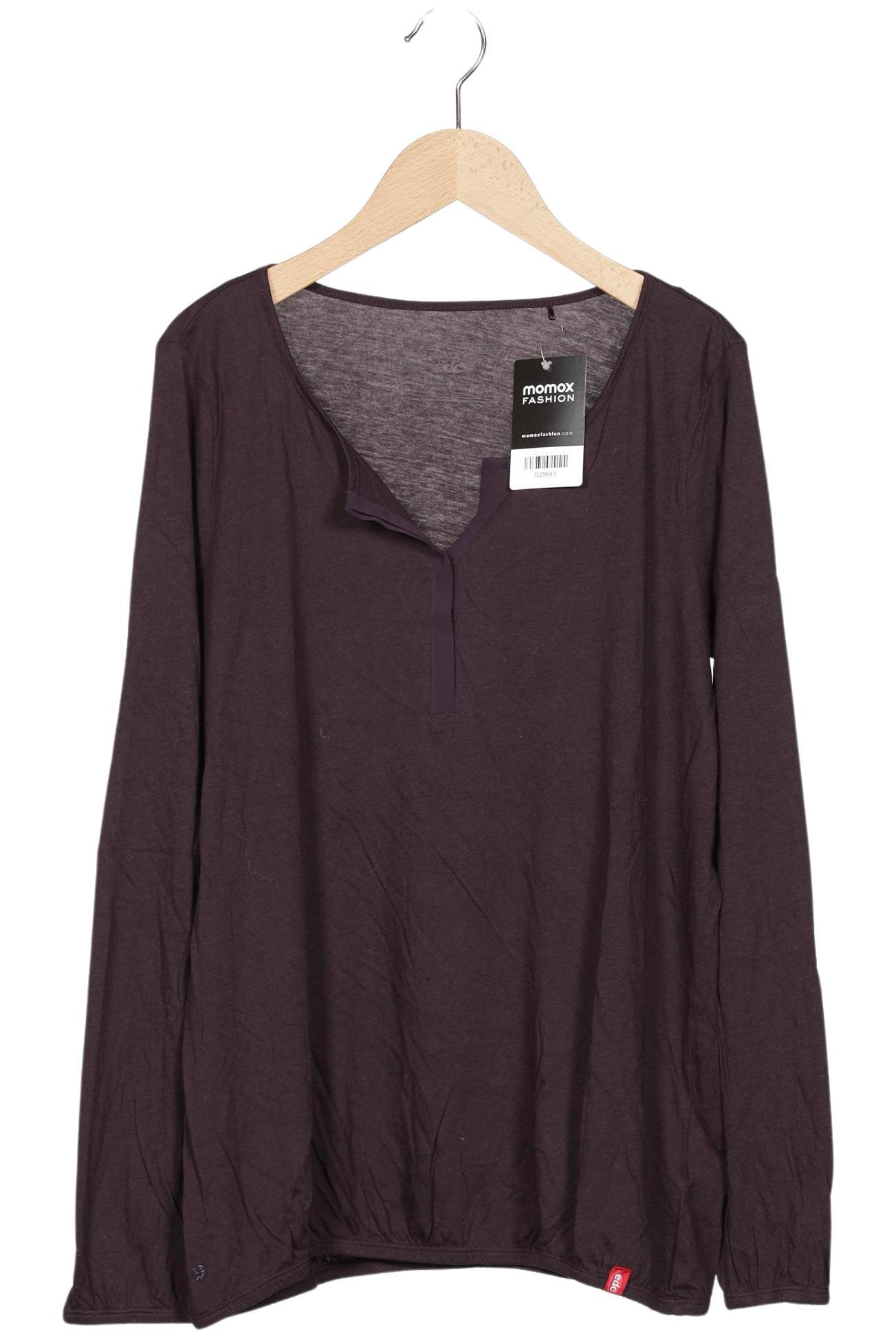 

edc by Esprit Damen Langarmshirt, flieder, Gr. 38