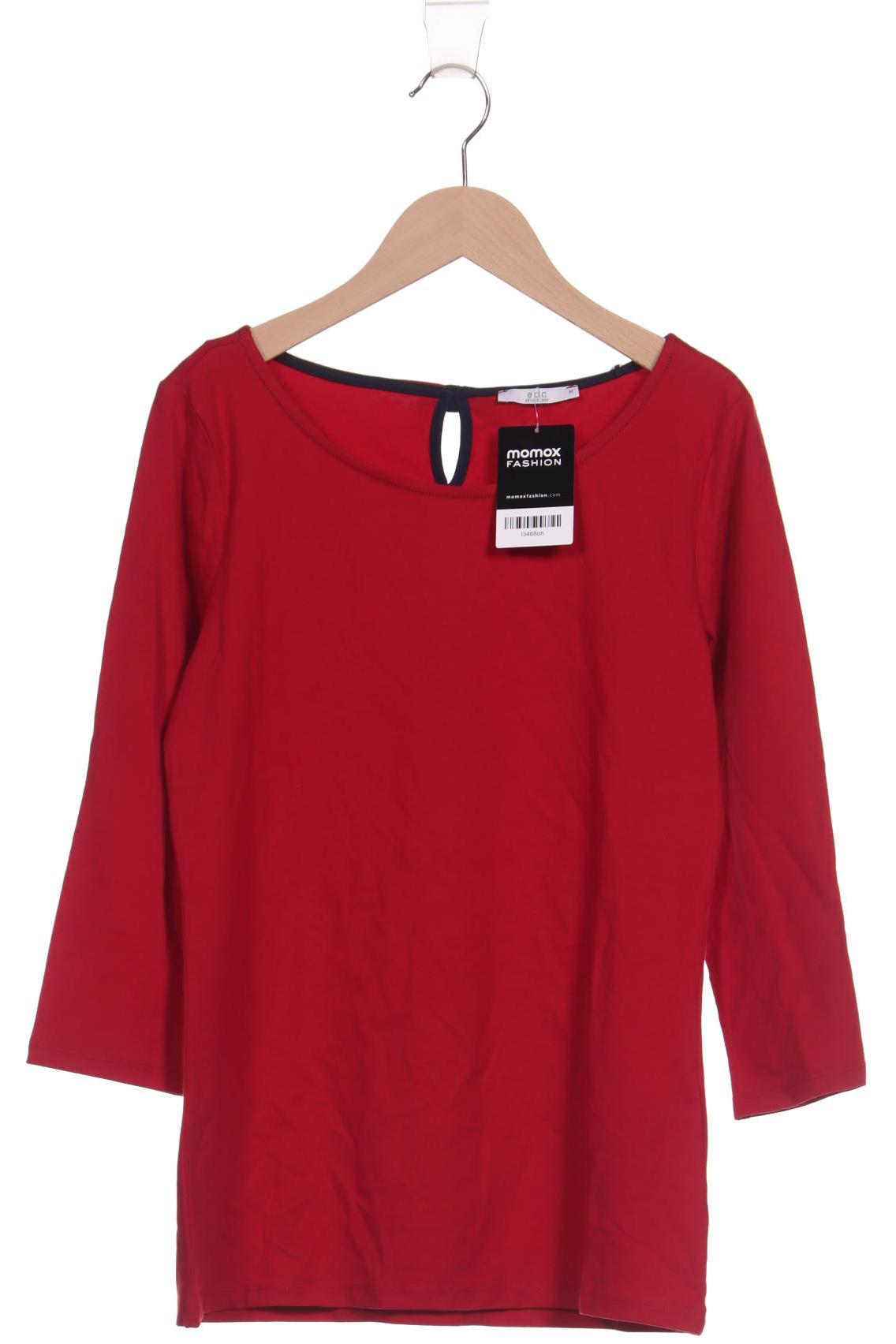 

edc by Esprit Damen Langarmshirt, rot, Gr. 38