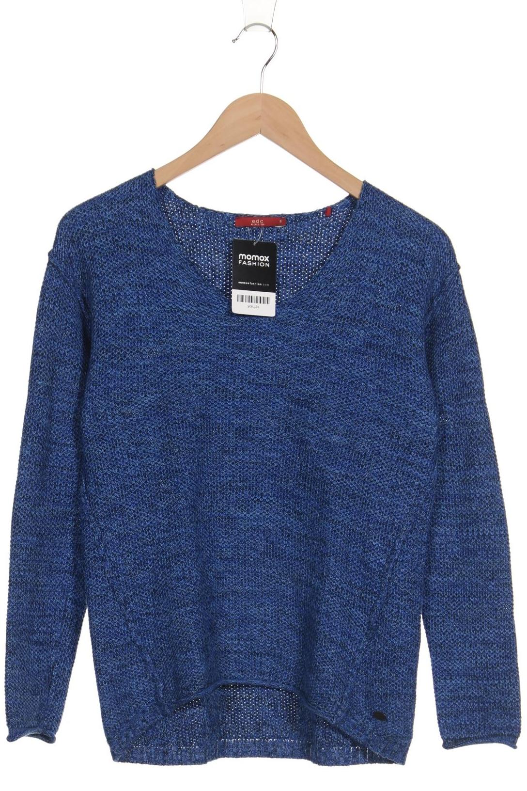 

edc by Esprit Damen Pullover, blau, Gr. 36