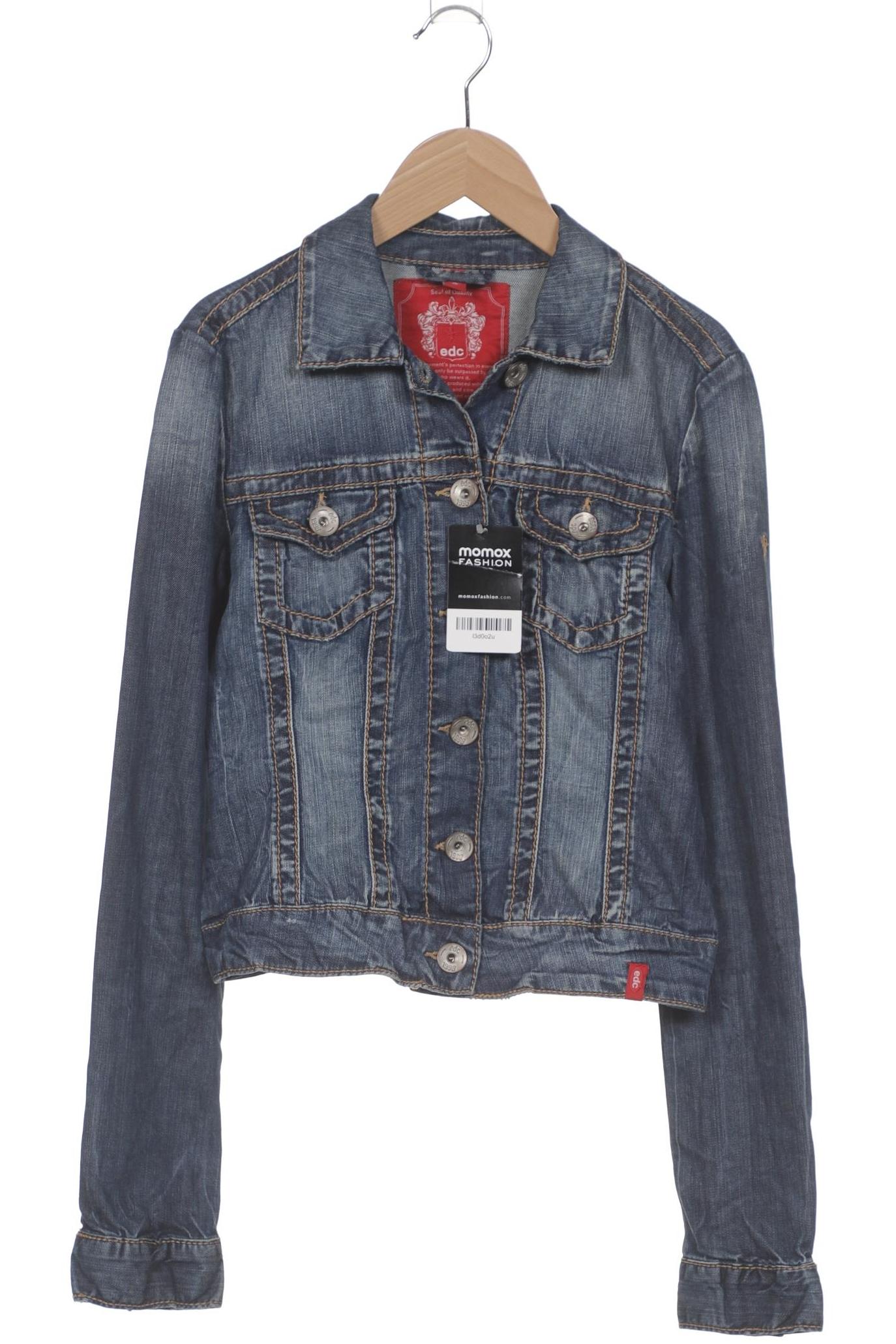 

edc by Esprit Damen Jacke, blau, Gr. 36