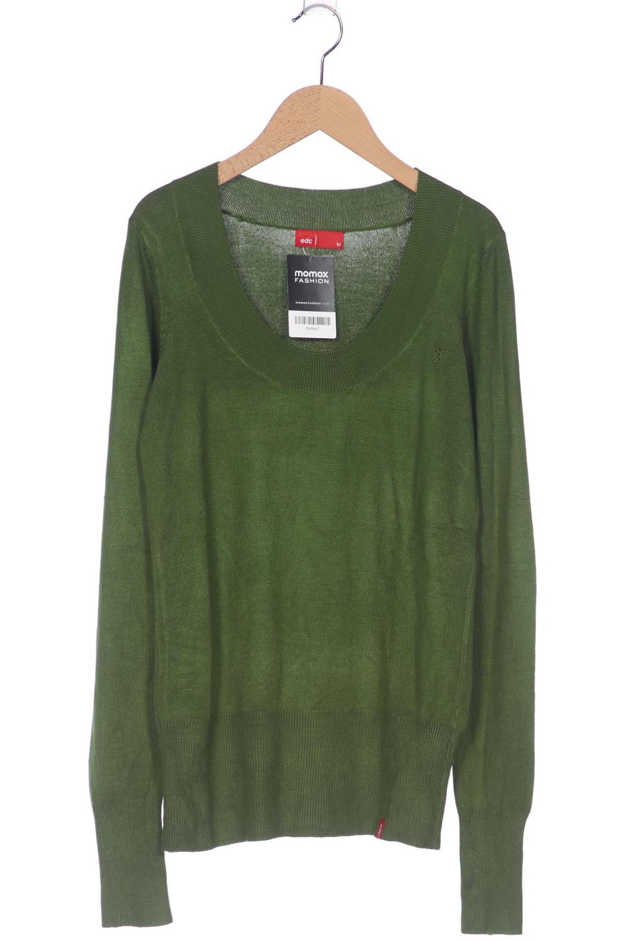 

edc by Esprit Damen Pullover, grün, Gr. 38