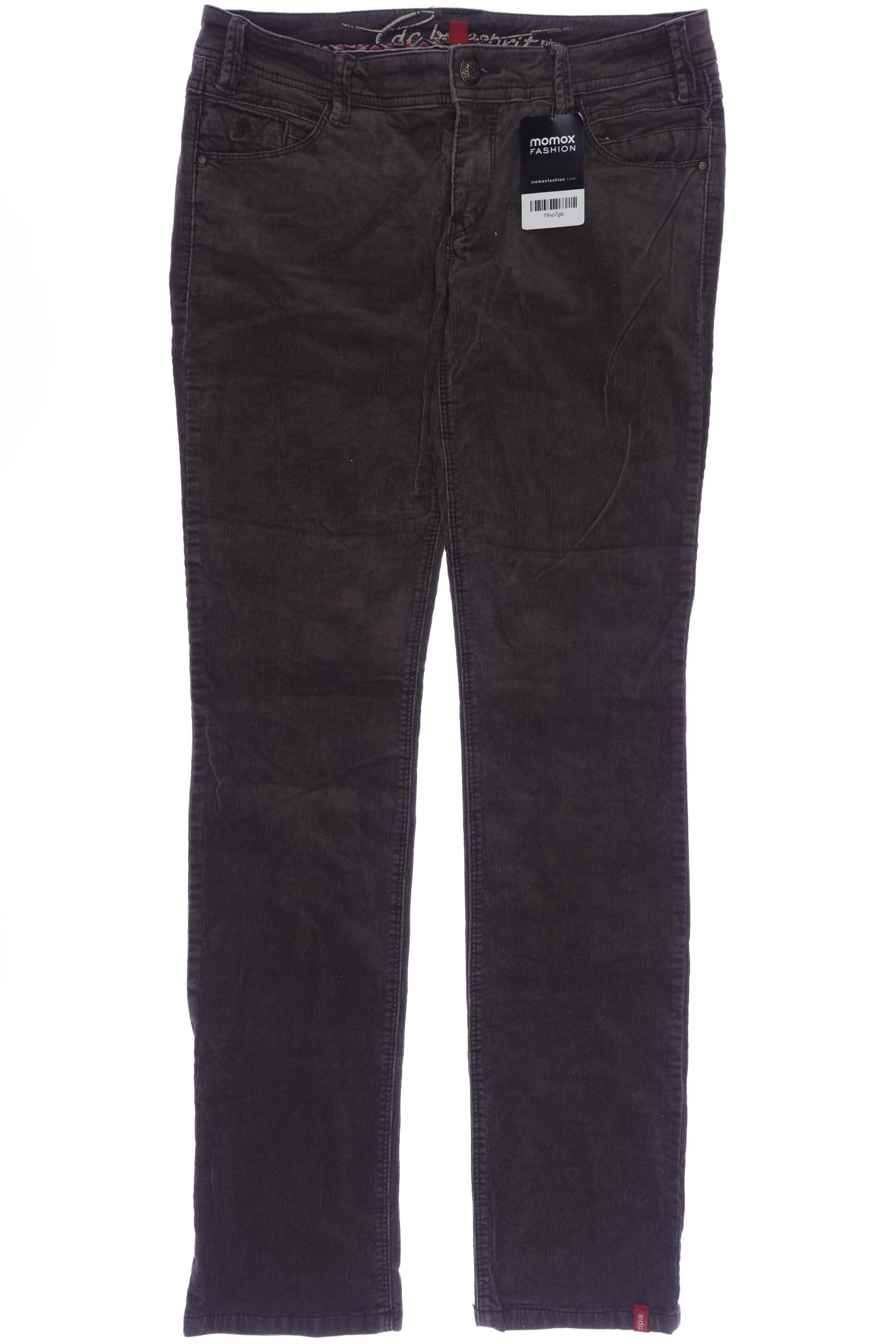 

edc by Esprit Damen Stoffhose, braun, Gr. 38