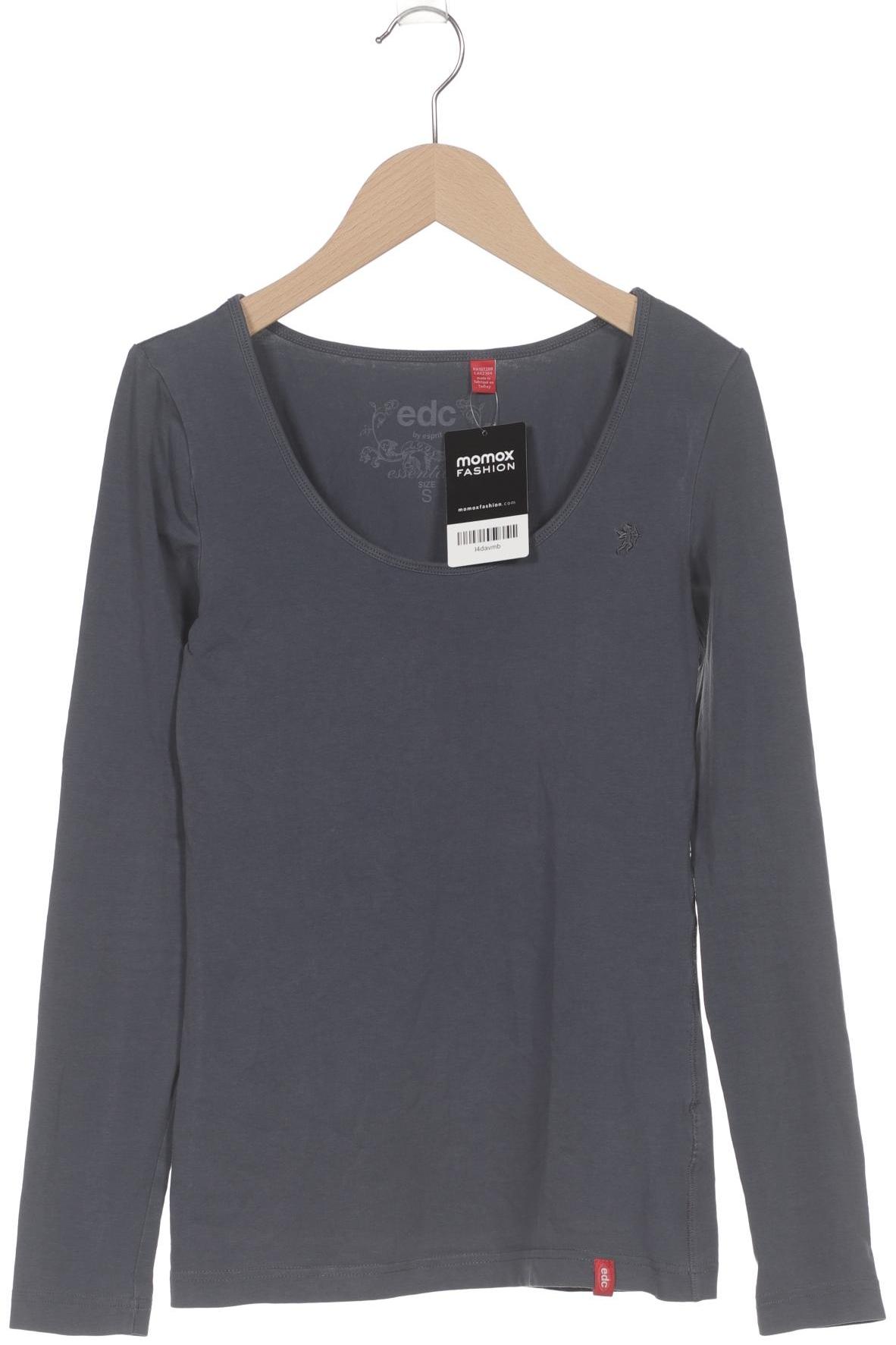 

edc by Esprit Damen Langarmshirt, blau, Gr. 36