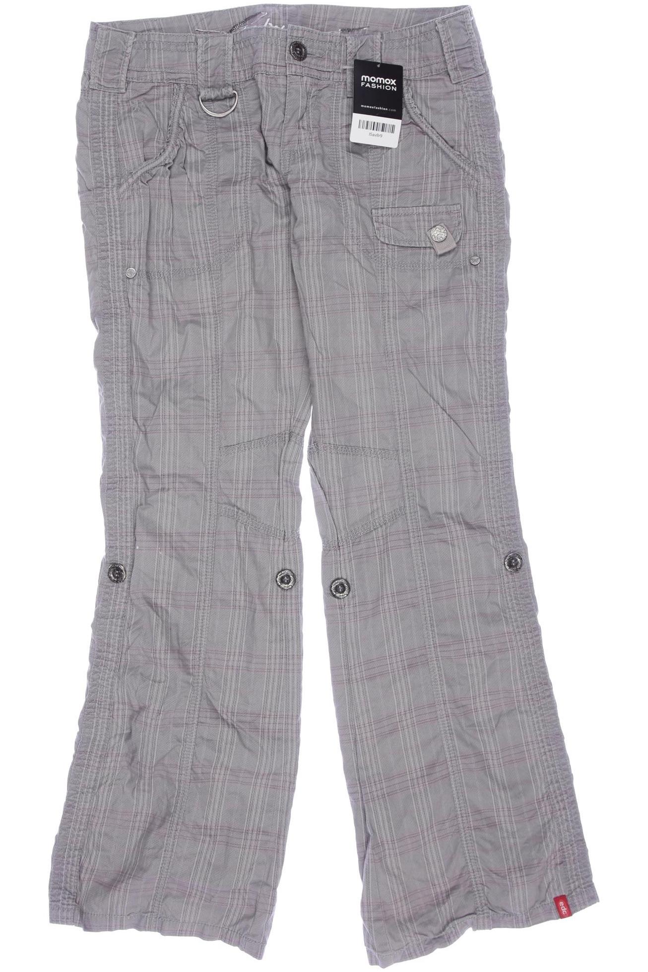 

edc by Esprit Damen Stoffhose, grau, Gr. 34