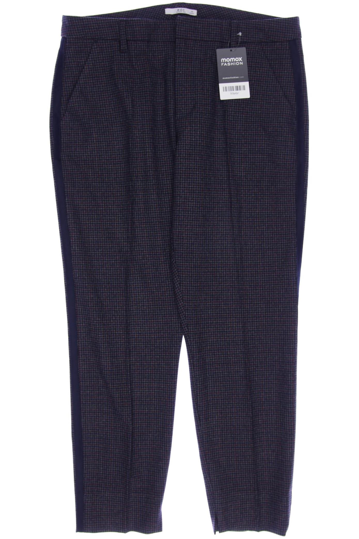 

edc by Esprit Damen Stoffhose, grau, Gr. 38