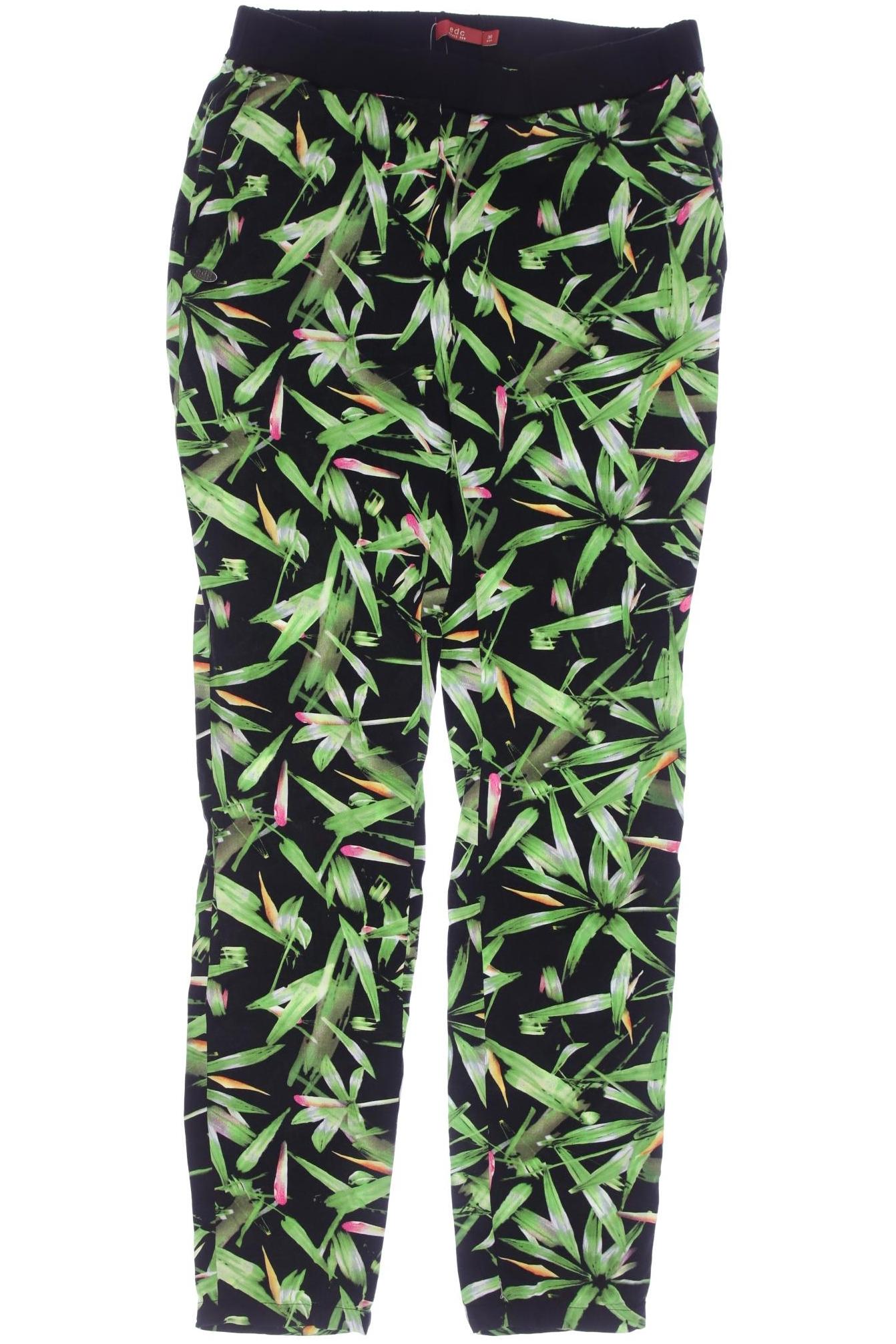 

edc by Esprit Damen Stoffhose, schwarz, Gr. 30