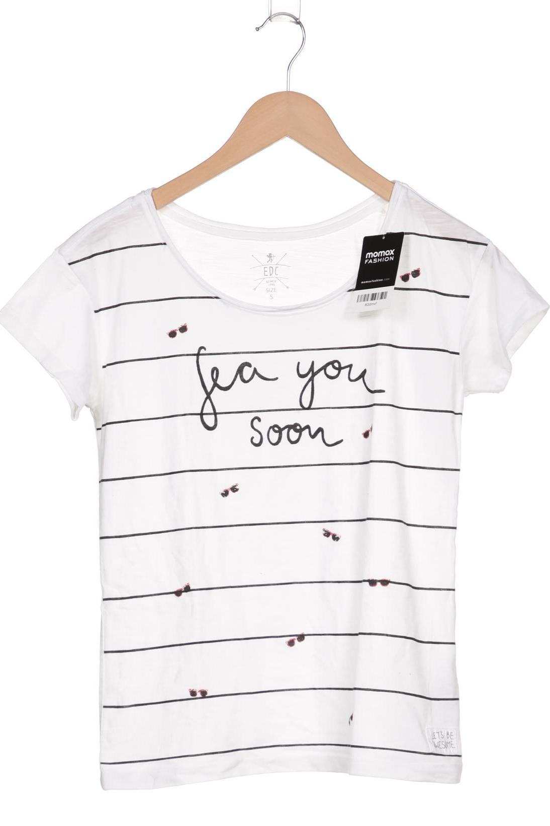 

edc by Esprit Damen T-Shirt, weiß