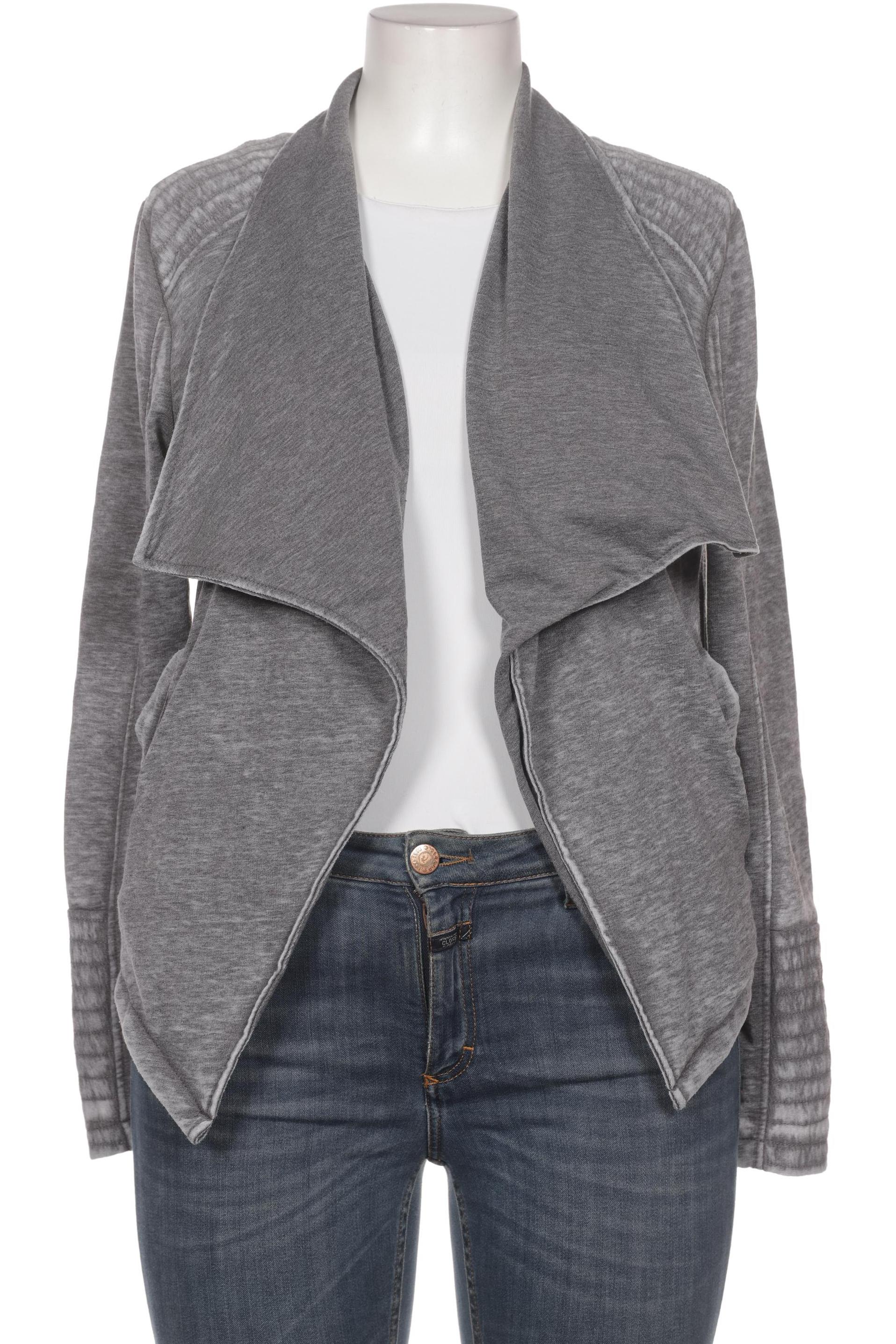 

edc by Esprit Damen Strickjacke, grau, Gr. 42