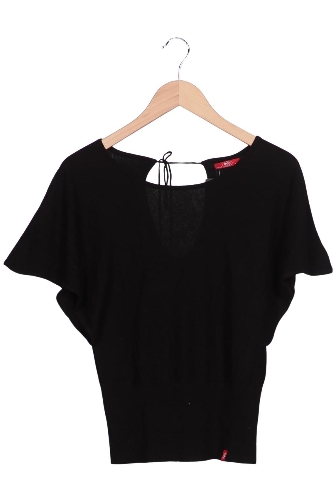 

edc by Esprit Damen Pullover, schwarz, Gr. 38