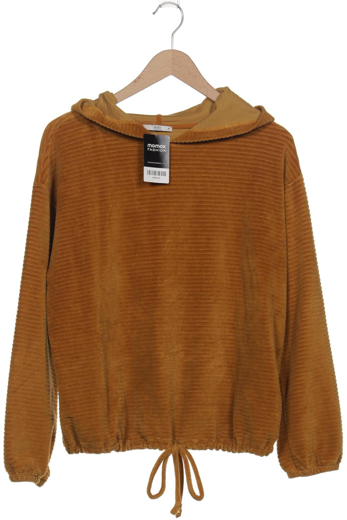 

edc by Esprit Damen Kapuzenpullover, gelb, Gr. 38
