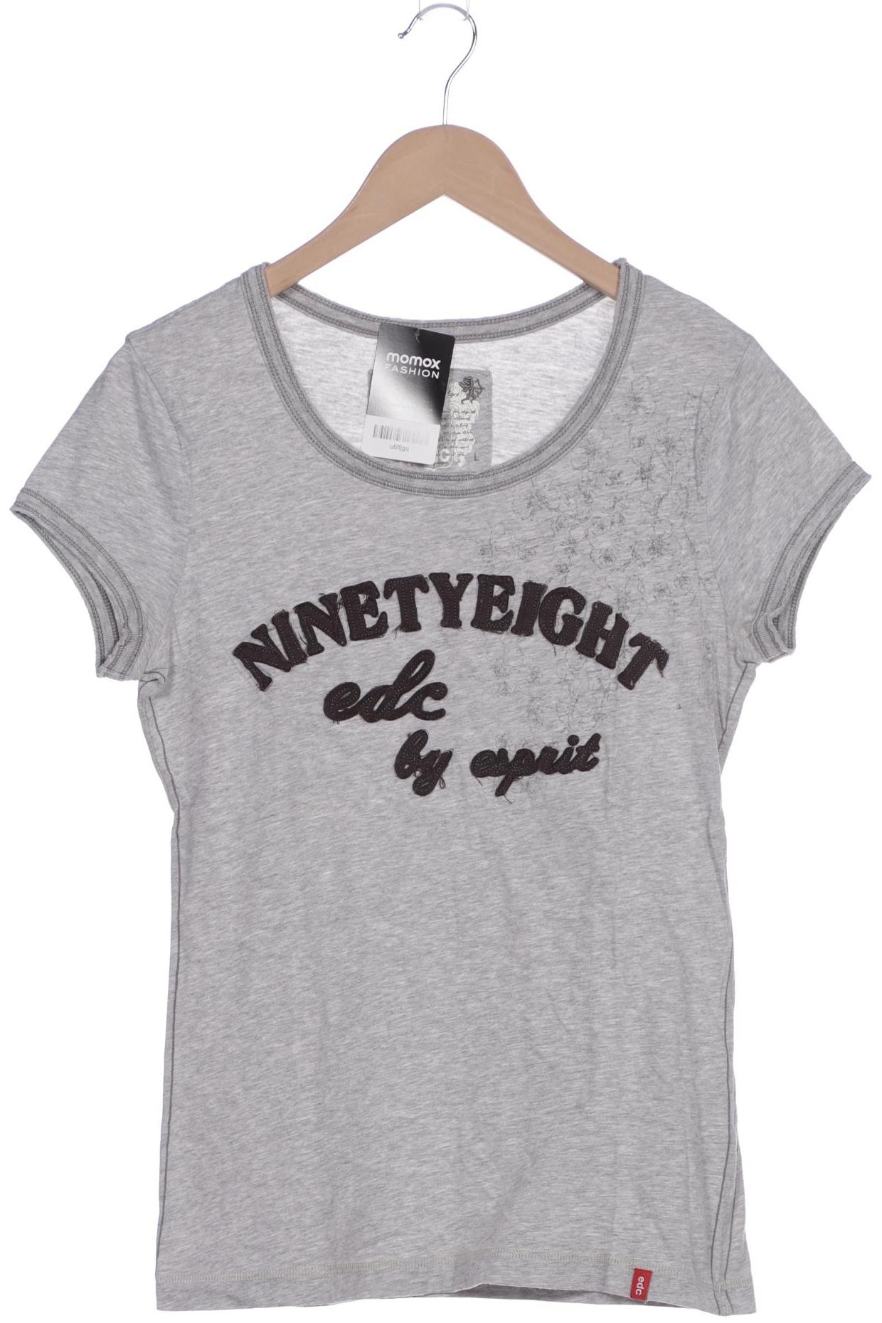 

edc by Esprit Damen T-Shirt, grau, Gr. 42