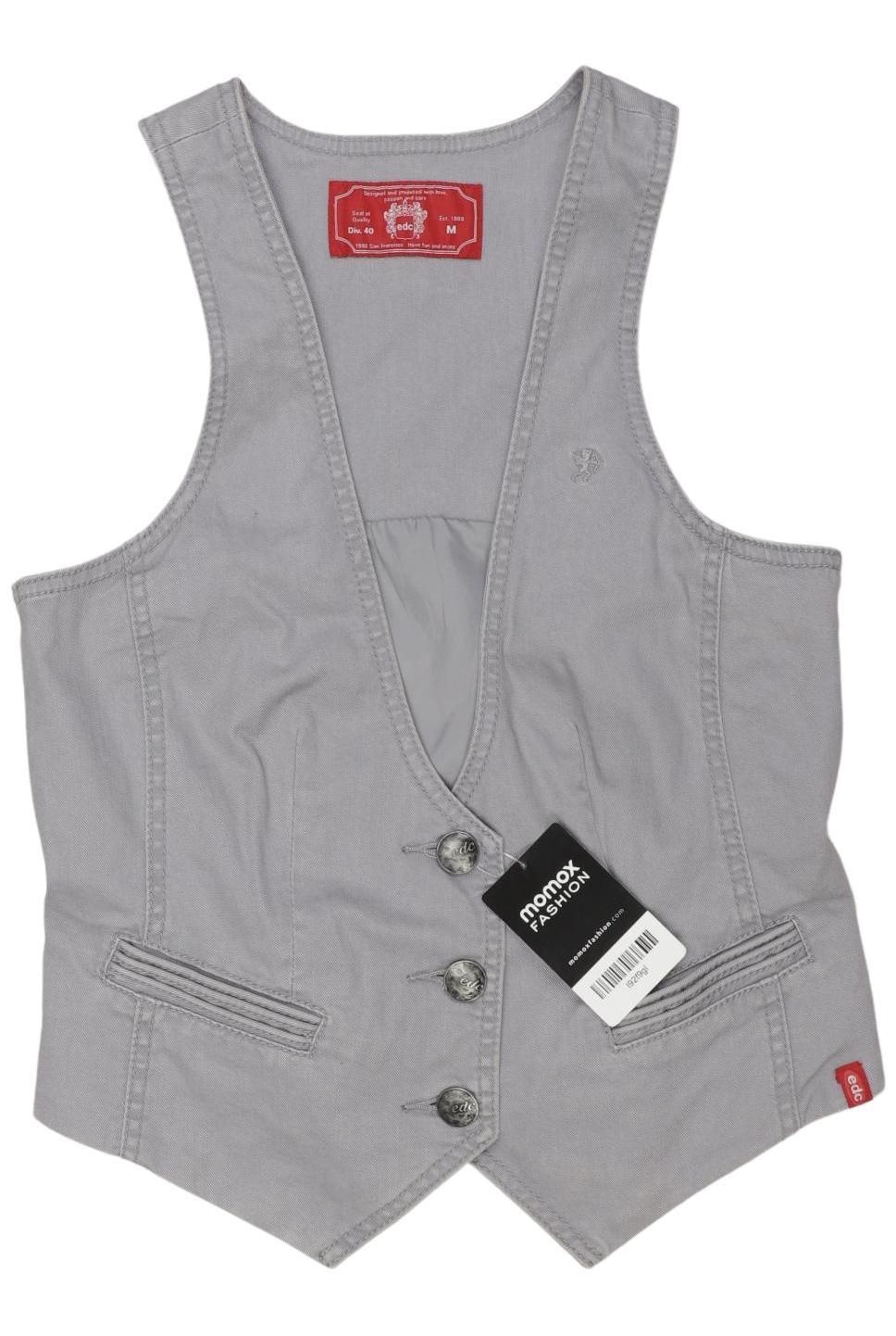 

edc by Esprit Damen Weste, grau, Gr. 38