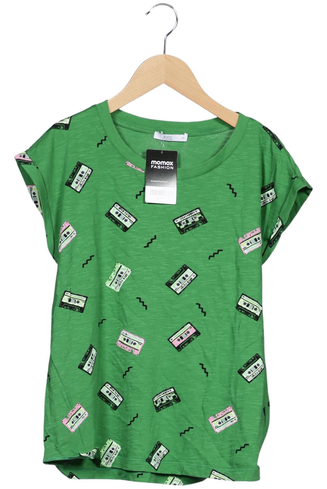 

edc by Esprit Damen T-Shirt, grün, Gr. 38