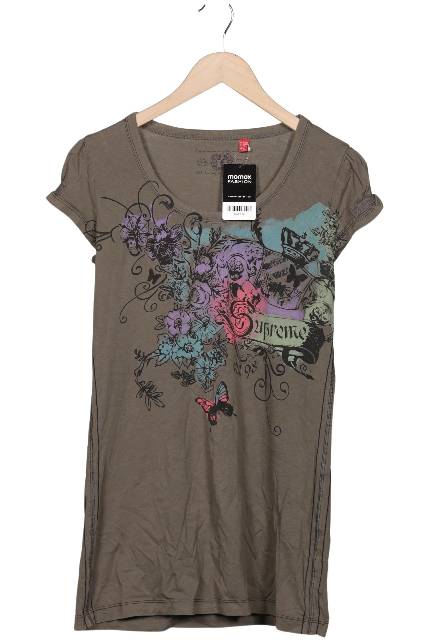 

edc by Esprit Damen T-Shirt, grün, Gr. 44