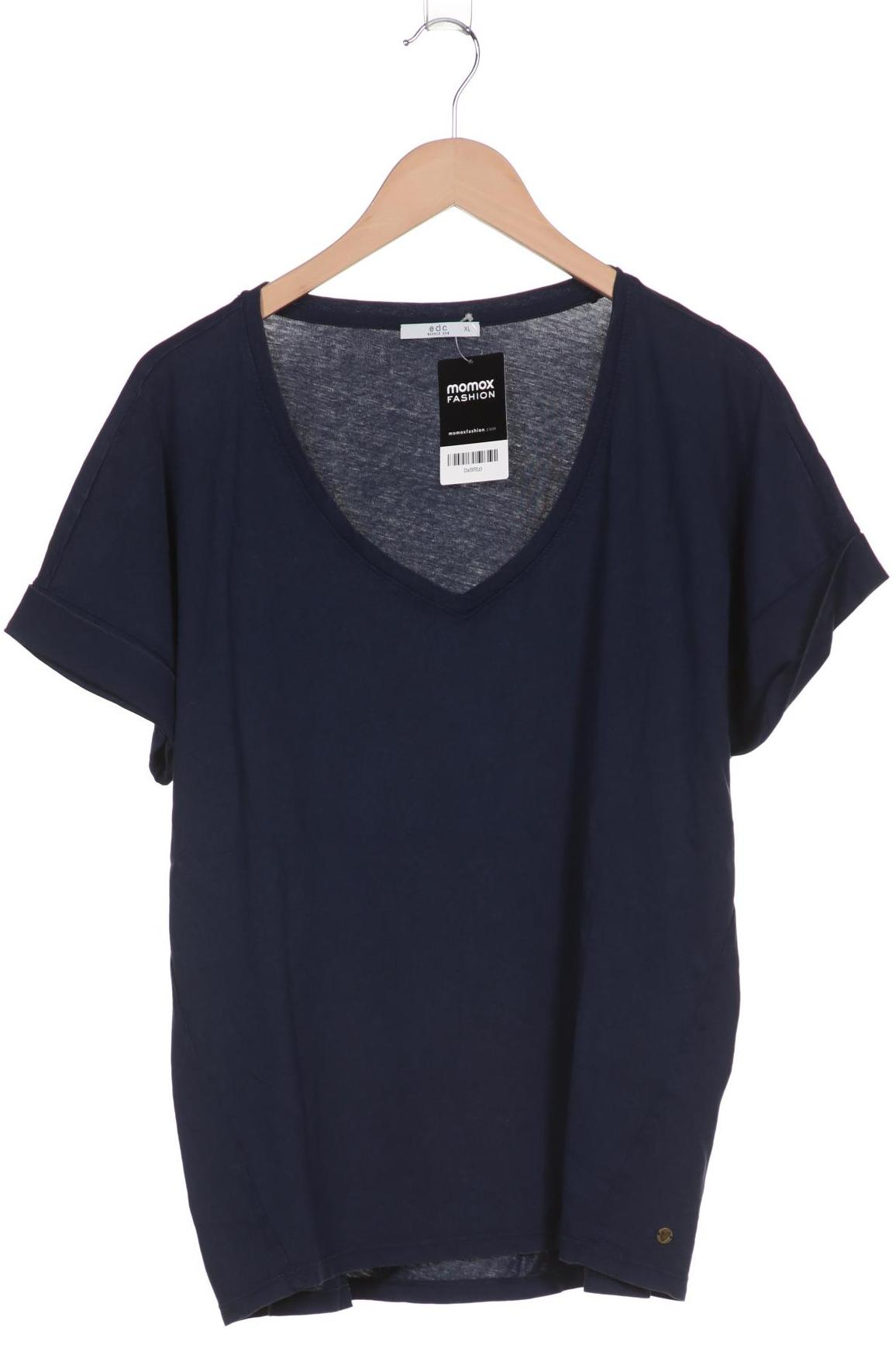 

edc by Esprit Damen T-Shirt, marineblau, Gr. 44