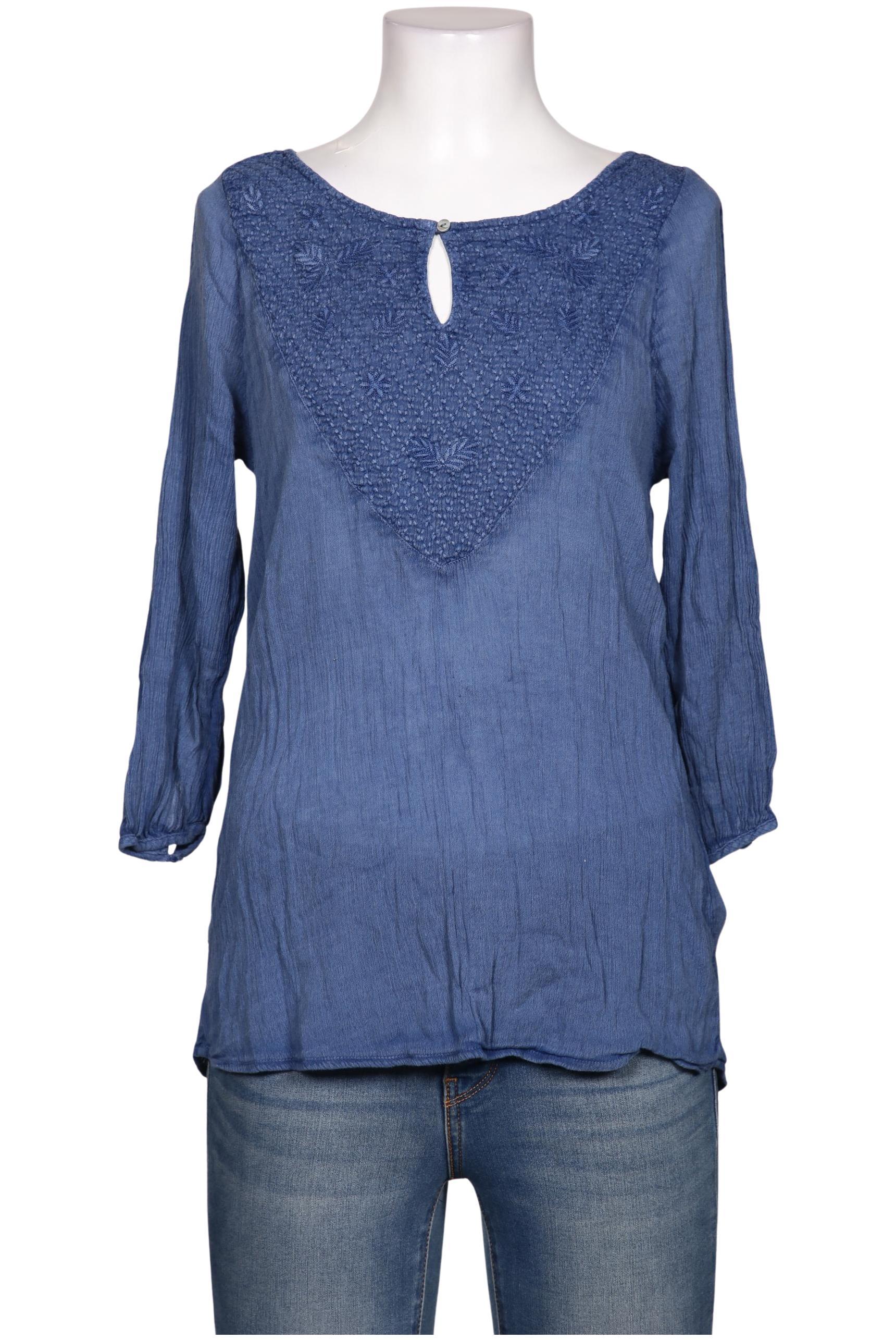 

edc by Esprit Damen Bluse, blau, Gr. 36