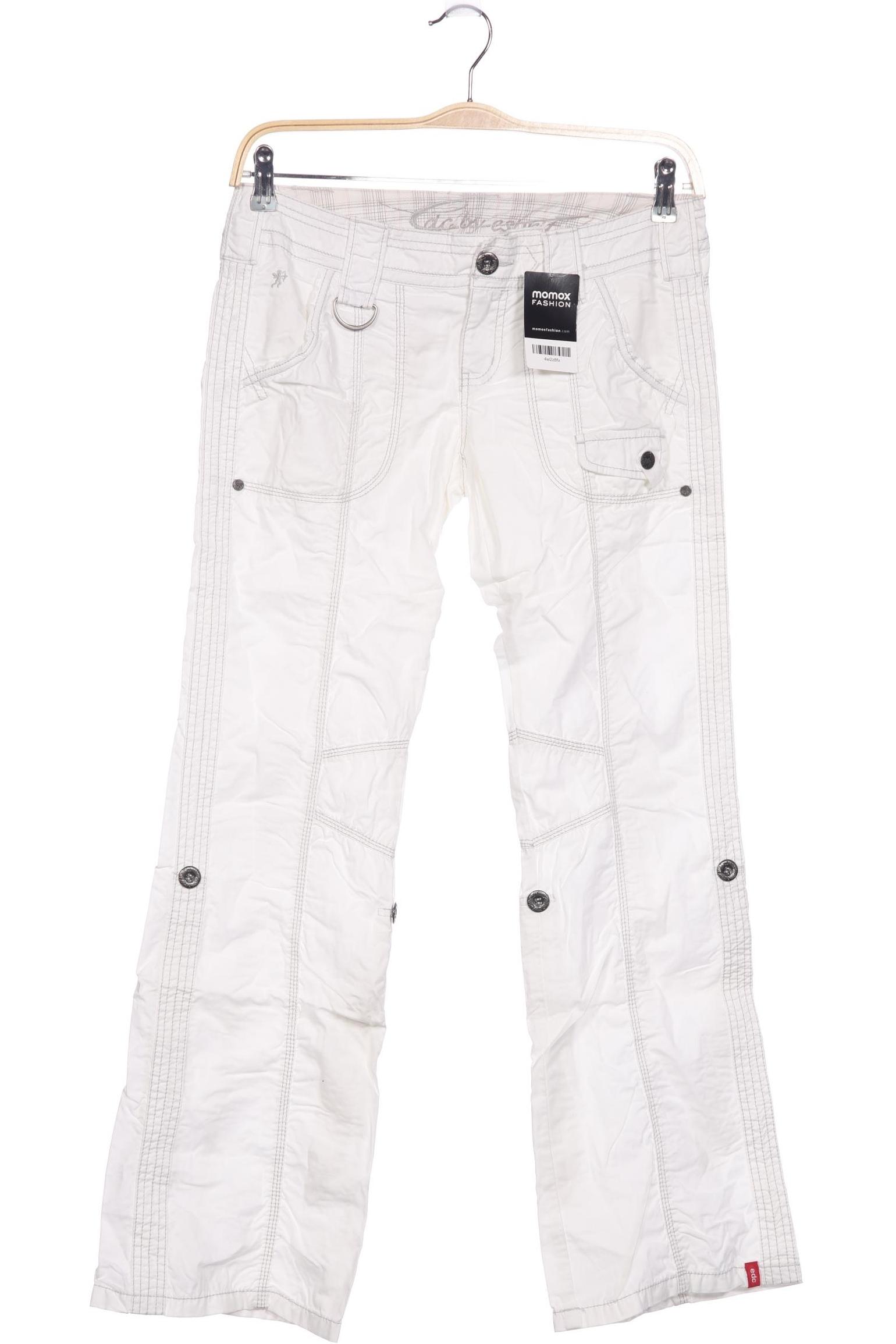 

edc by Esprit Damen Stoffhose, cremeweiß, Gr. 36