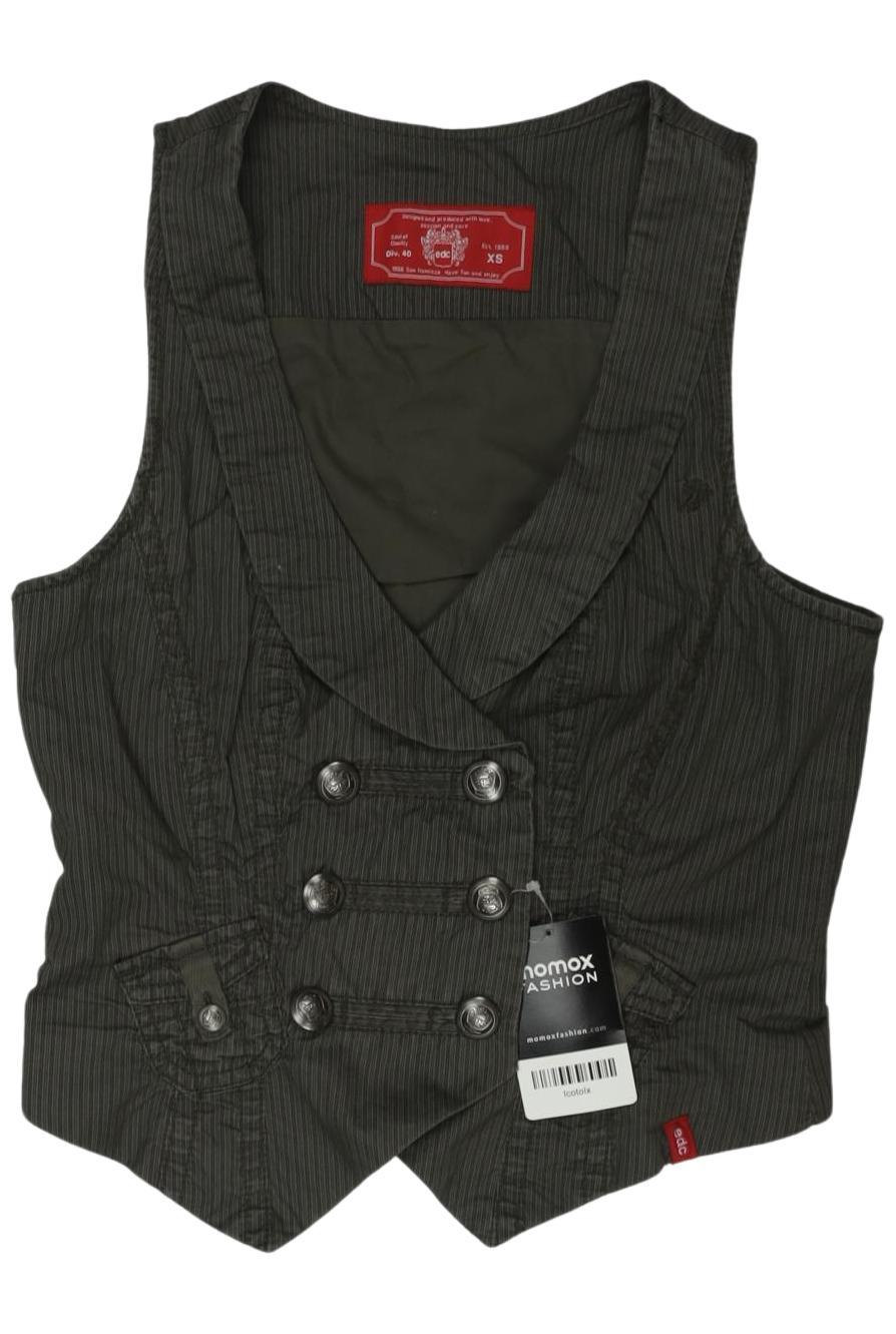 

edc by Esprit Damen Weste, grün, Gr. 34