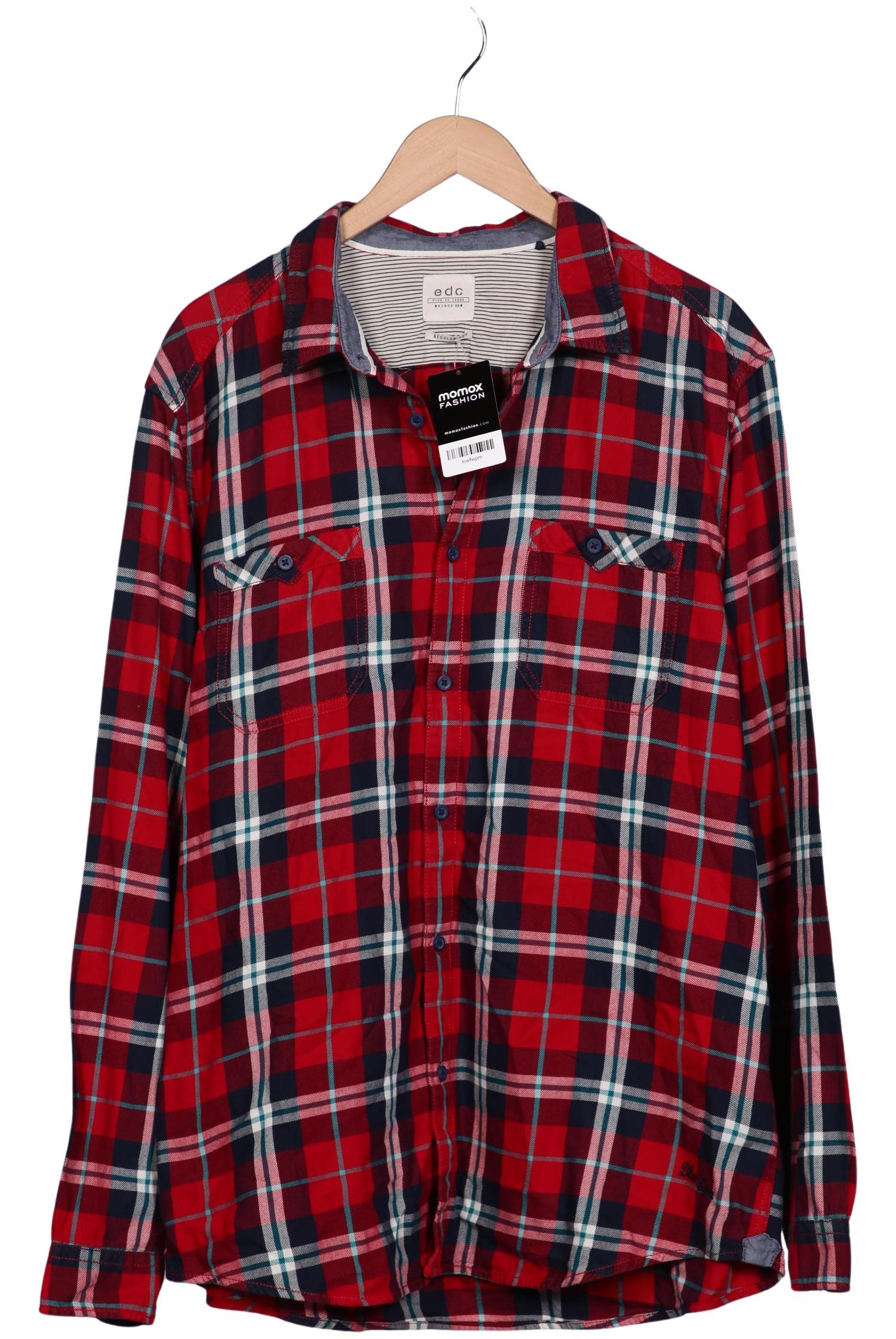 

edc by Esprit Herren Hemd, mehrfarbig, Gr. 56