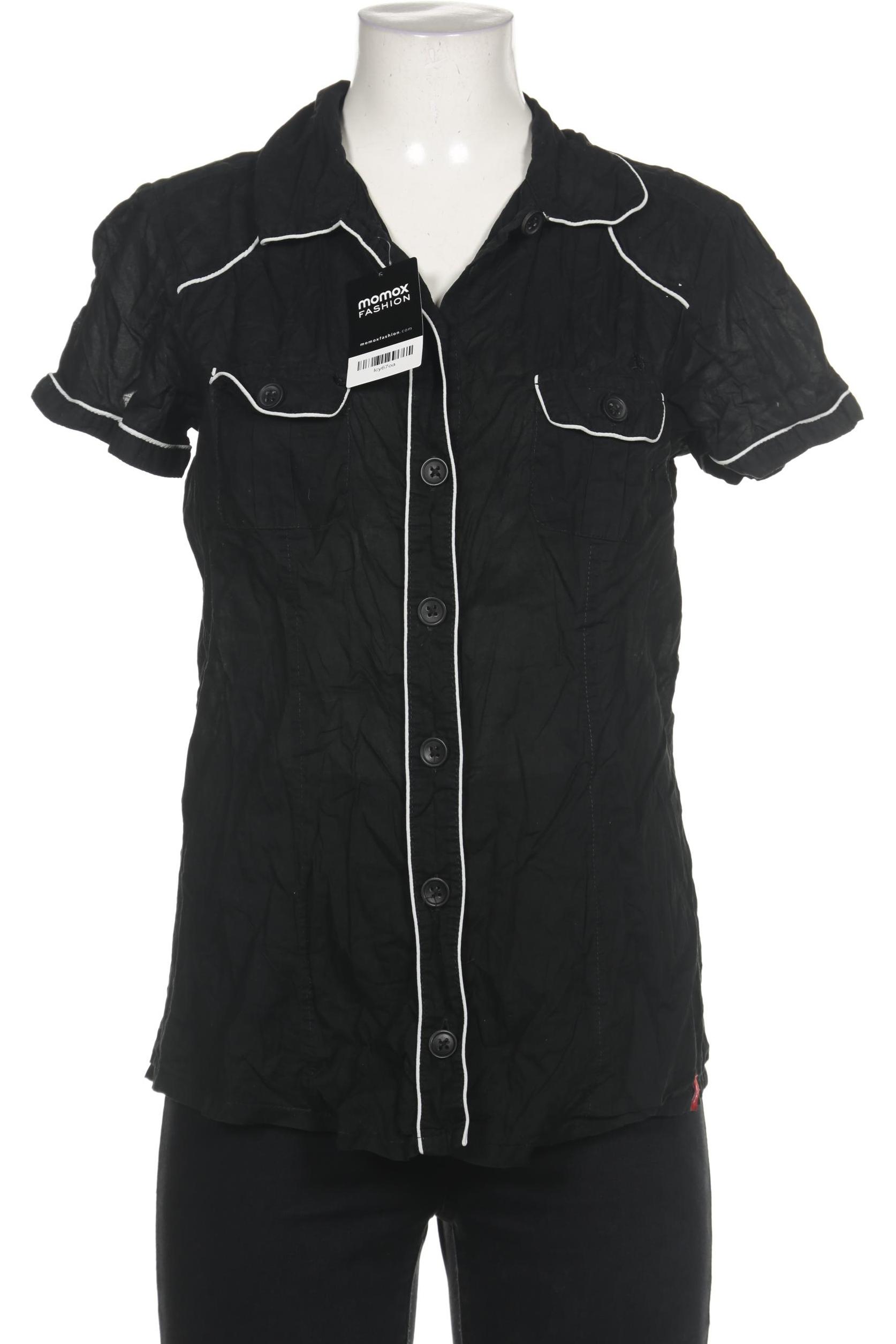 

edc by Esprit Damen Bluse, schwarz, Gr. 42