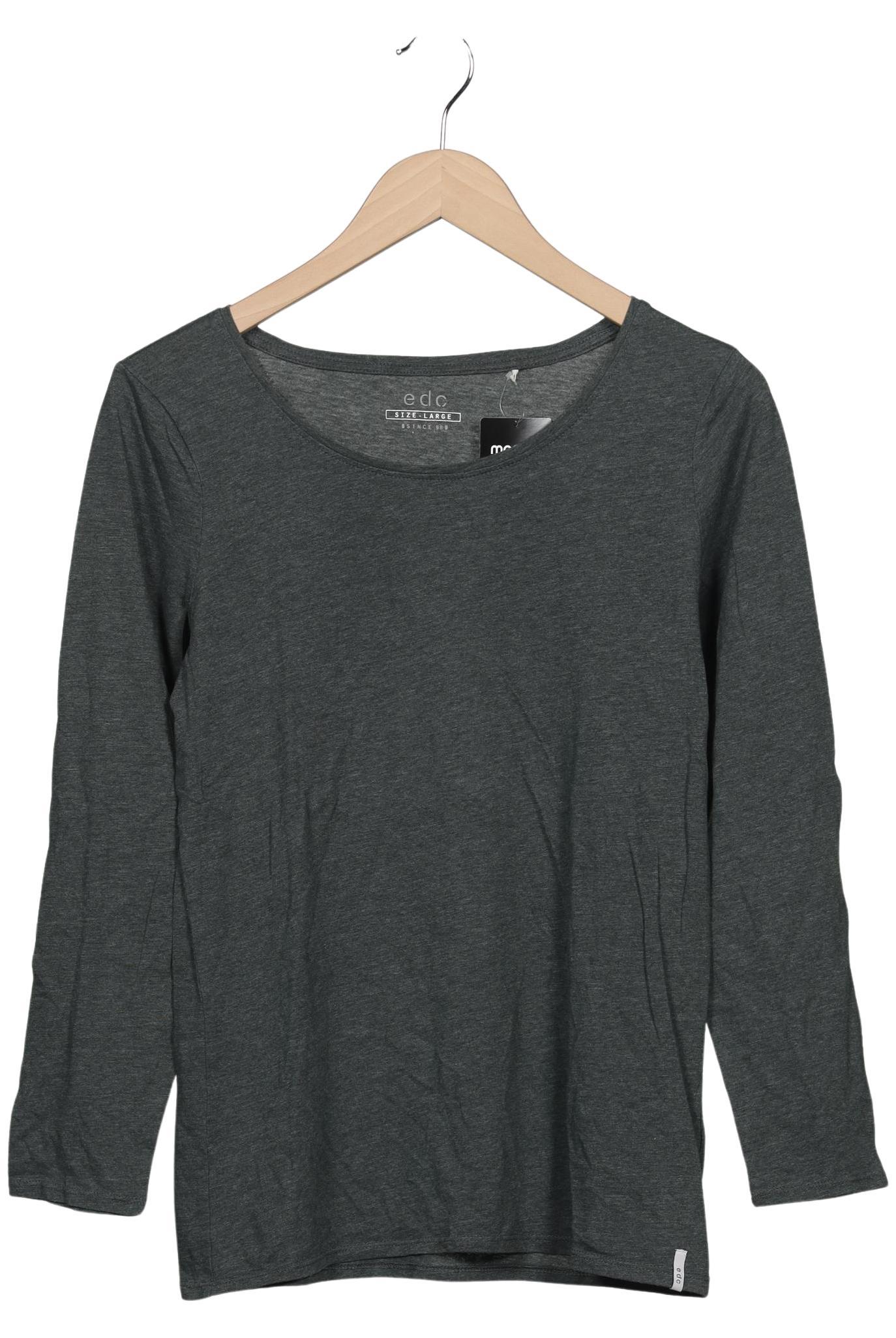 

edc by Esprit Damen Langarmshirt, grau, Gr. 42