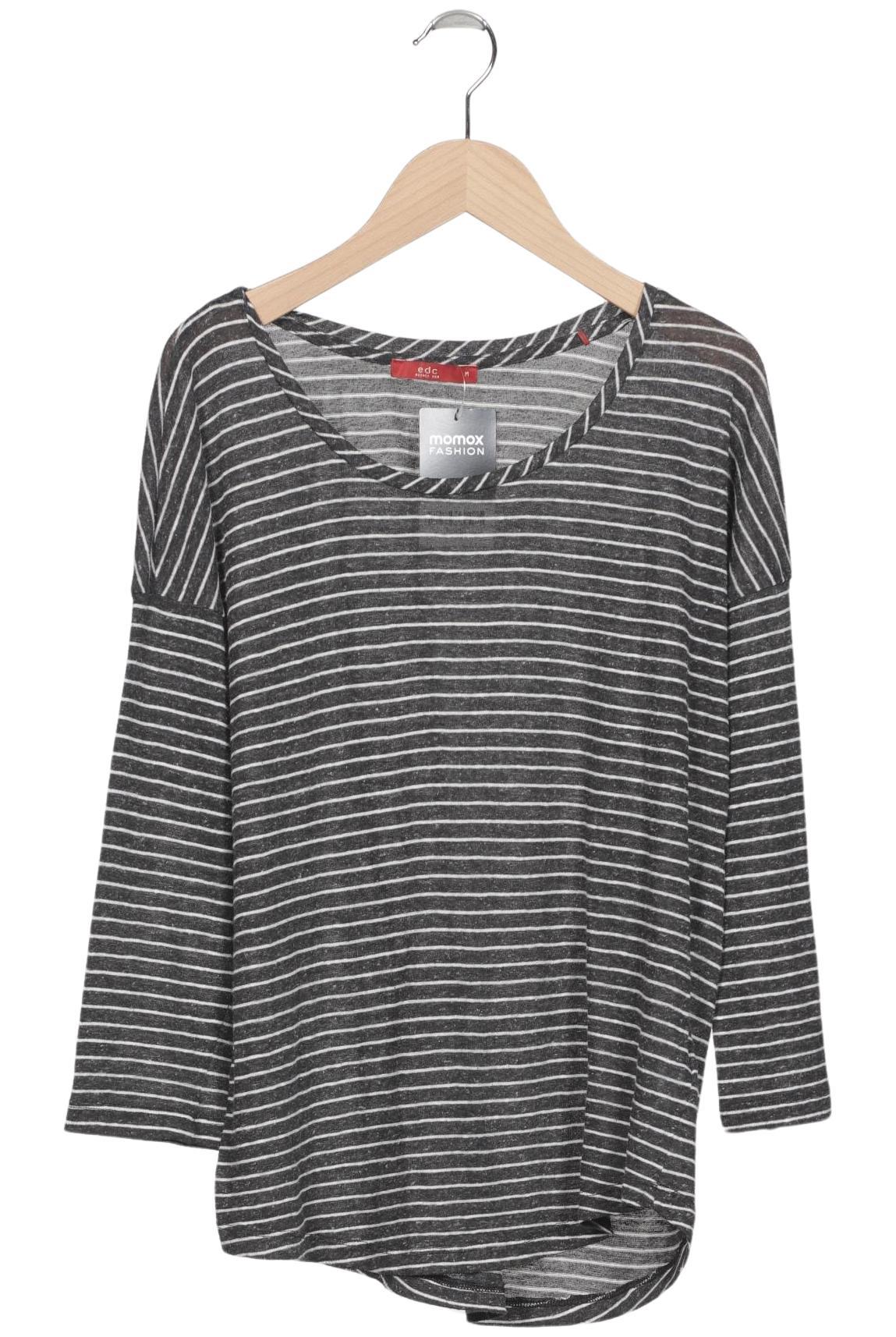 

edc by Esprit Damen Langarmshirt, grau, Gr. 38