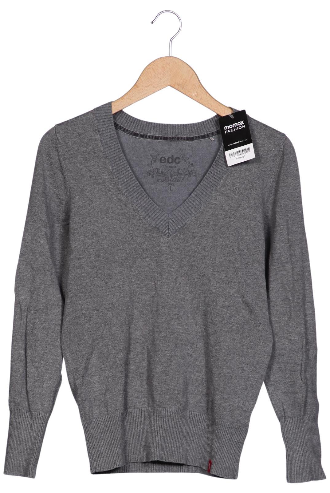 

edc by Esprit Damen Pullover, grau, Gr. 42