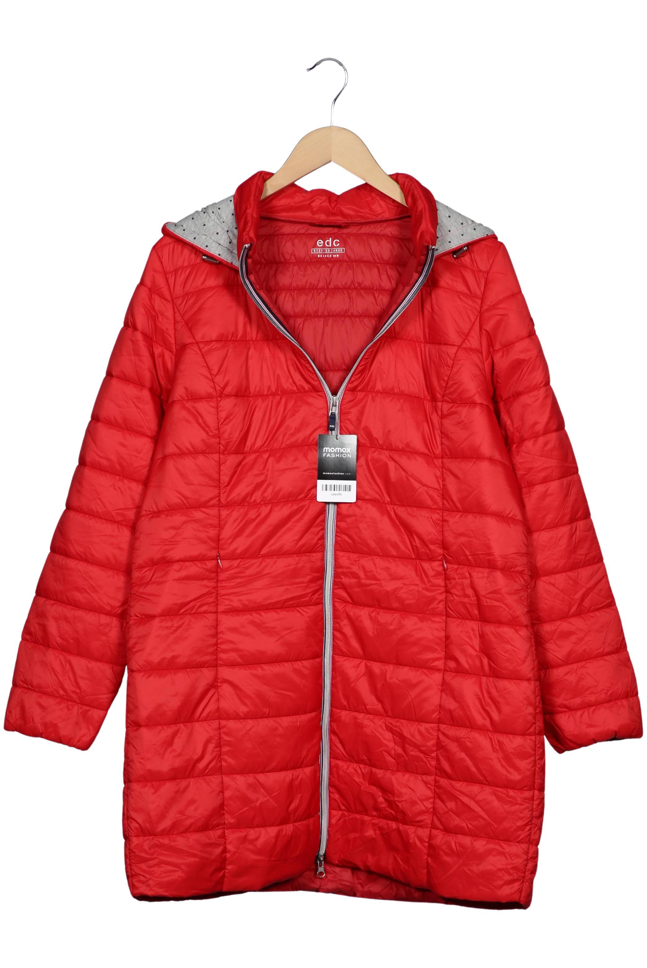 

edc by Esprit Damen Mantel, rot, Gr. 46