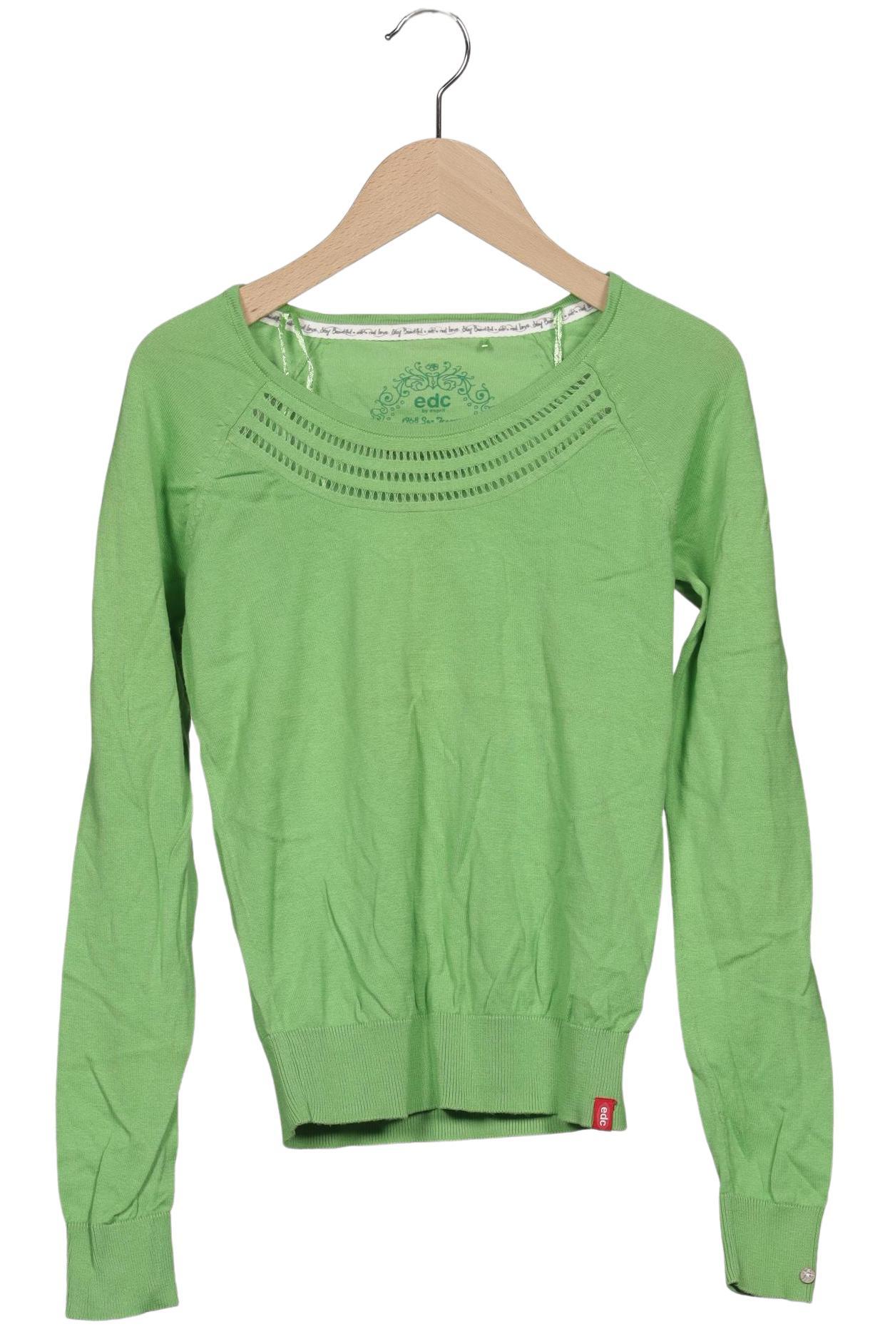 

edc by Esprit Damen Pullover, hellgrün, Gr. 34
