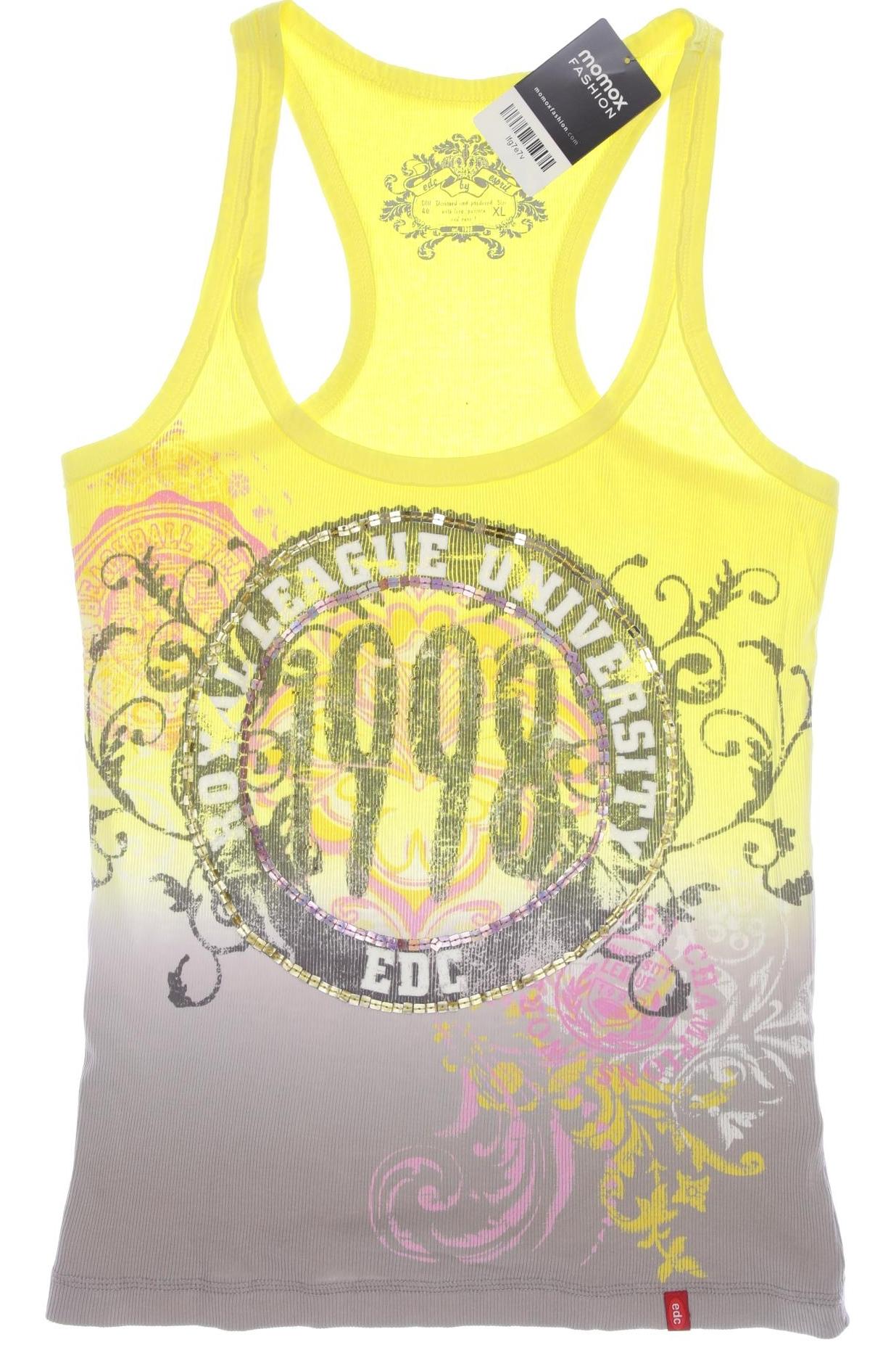 

edc by Esprit Damen Top, gelb, Gr. 44