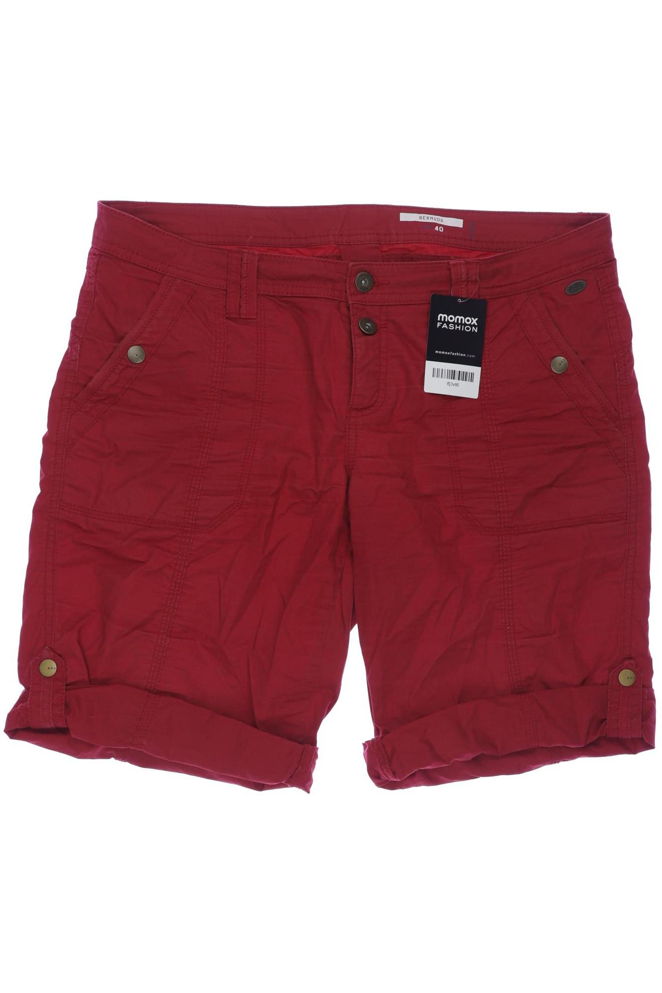 

edc by Esprit Damen Shorts, rot, Gr. 40