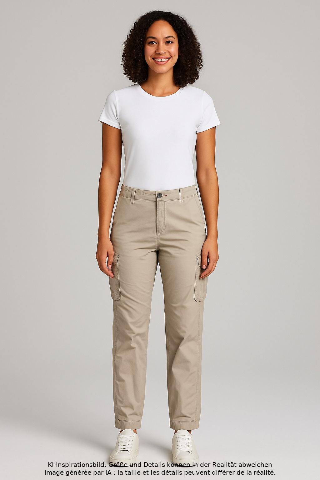 

edc by Esprit Damen Jeans, beige, Gr. 34