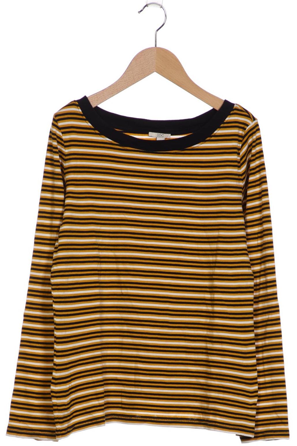 

edc by Esprit Damen Langarmshirt, gelb, Gr. 44