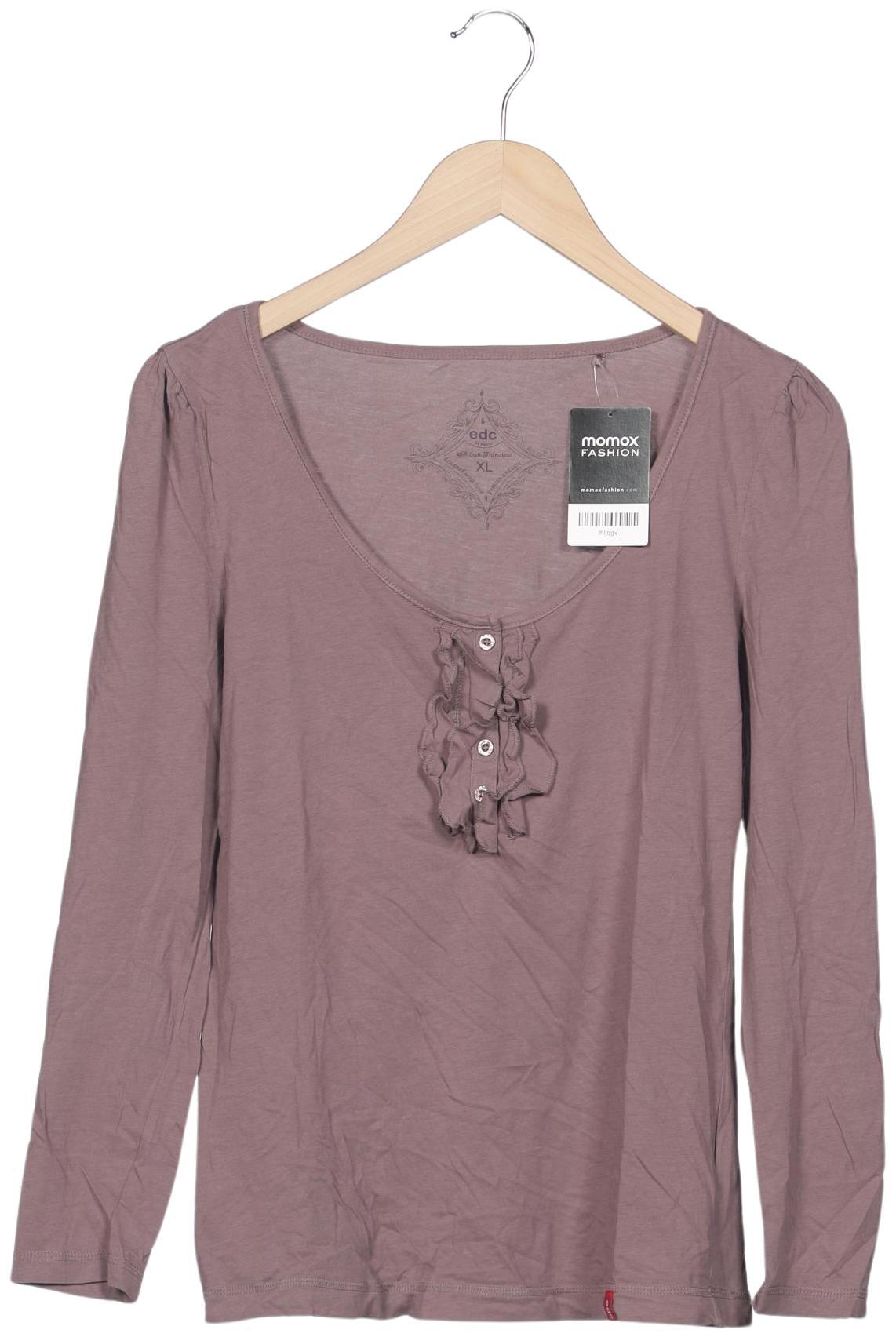 

edc by Esprit Damen Langarmshirt, flieder, Gr. 44