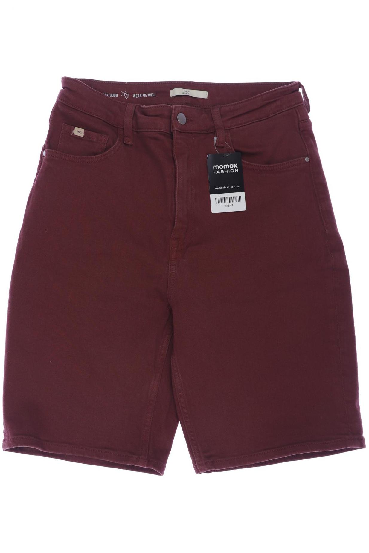 

edc by Esprit Damen Shorts, bordeaux, Gr. 30