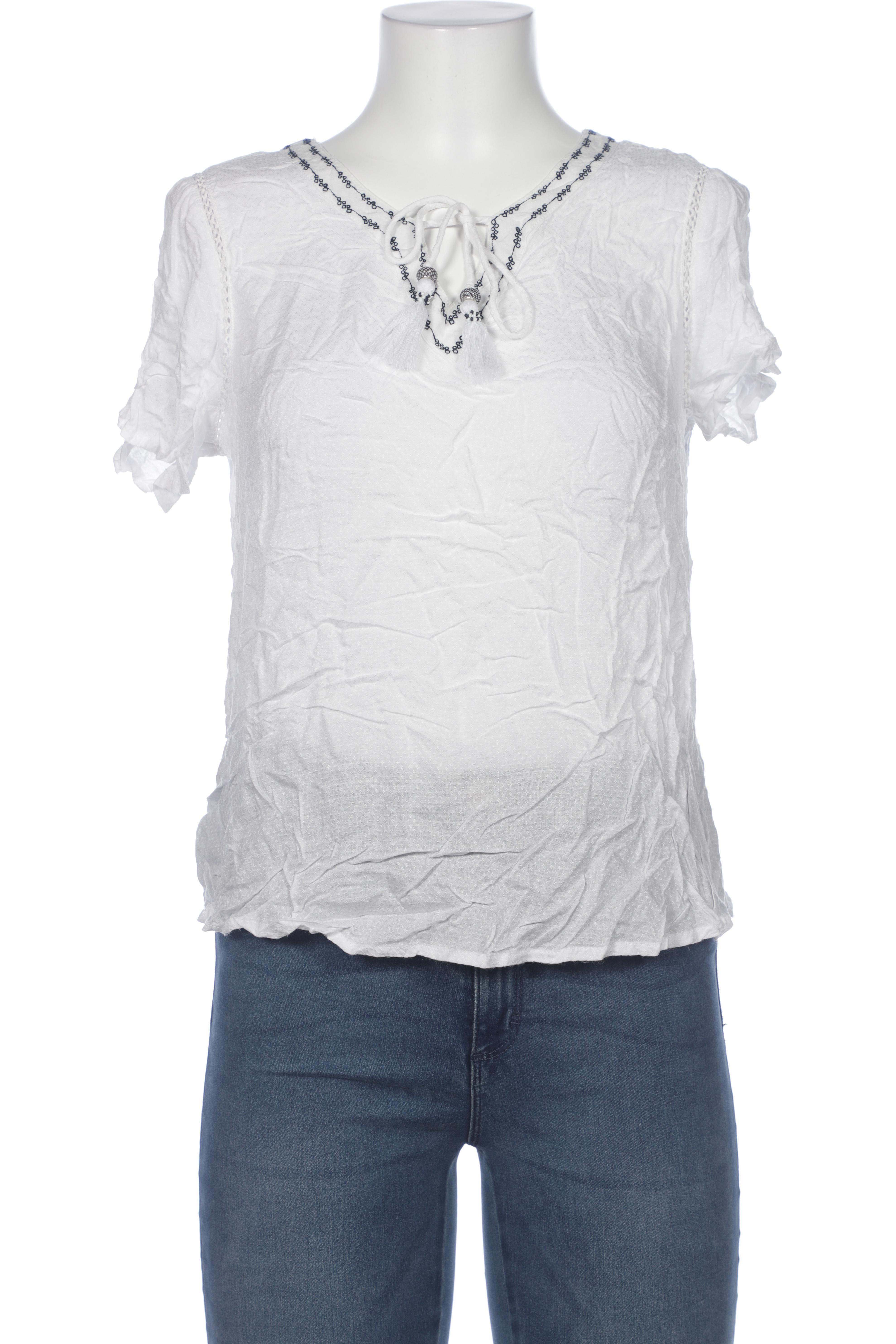 

edc by Esprit Damen Bluse, weiß, Gr. 38